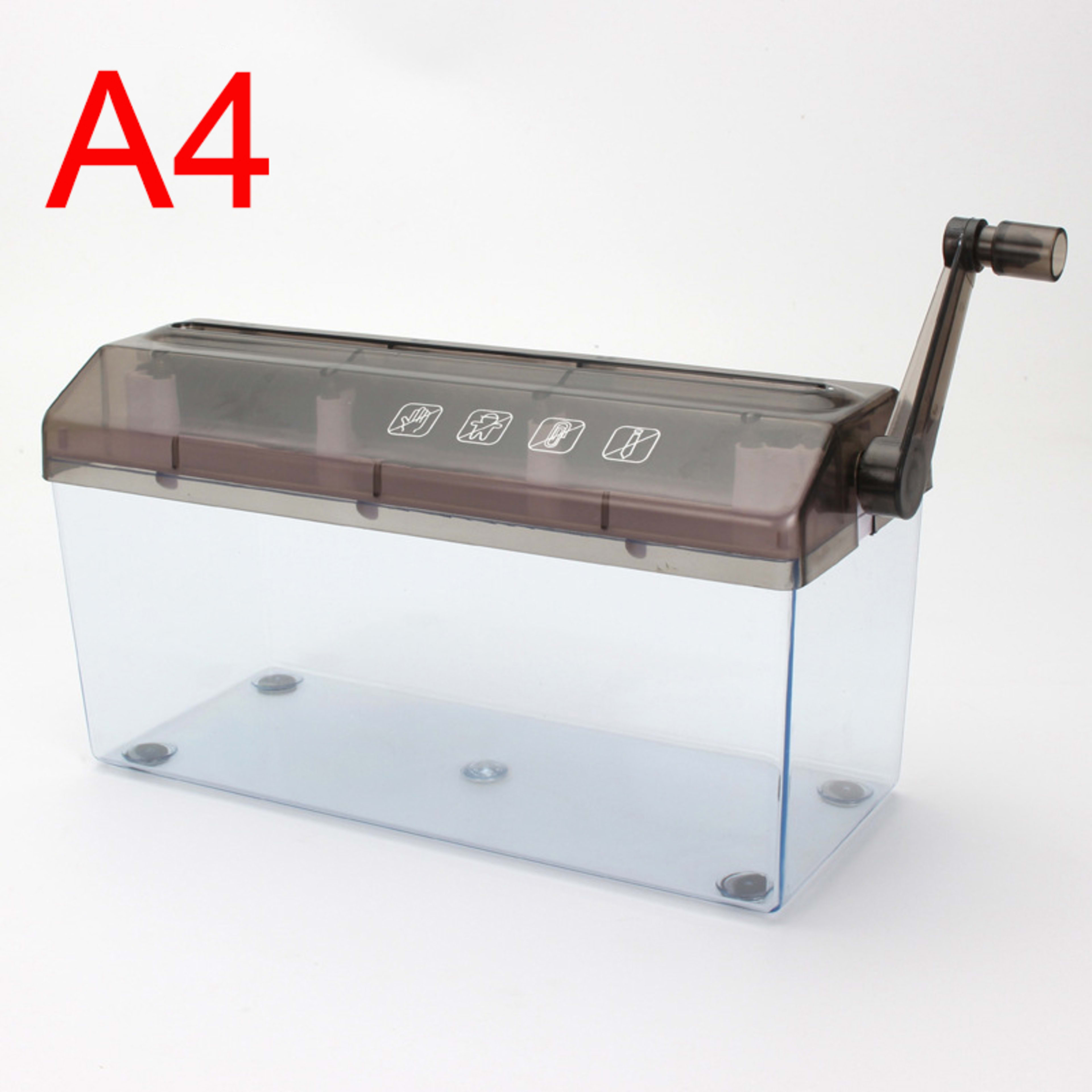 Portable A6 A4 Paper Hand Shredder Manual Straight Cut Home Office 13