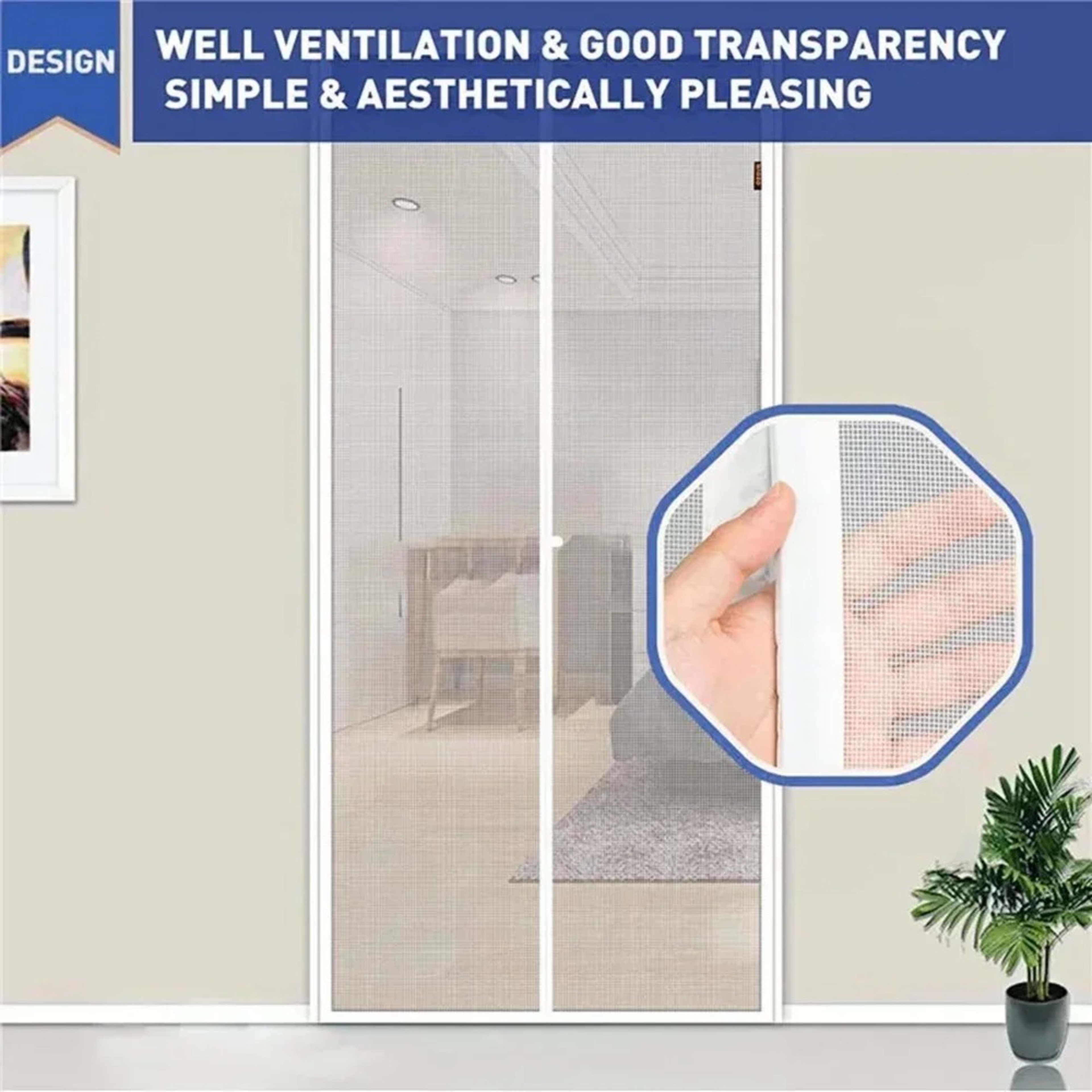 Magnetic Mosquito-proof Door Curtain, Summer Upgraded Screen Window, No Need To Drill, Mesh Curtain - Keeps Insects Out  12