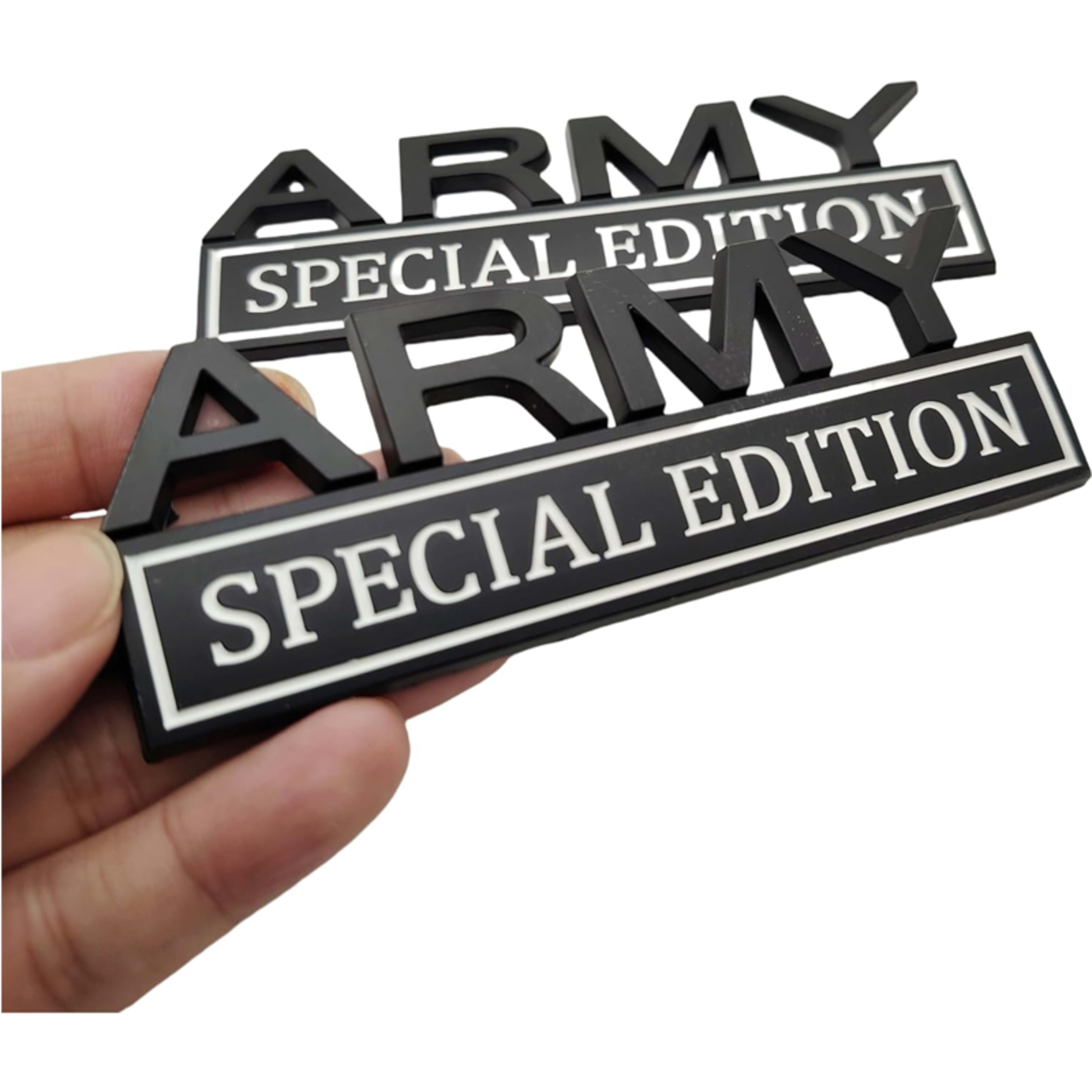 2pack Army Special Edition Emblems, Army Car Emblem 3D Badge Decal Car Truck SUV,Refrigerator Sticker,Window Display Sti 19