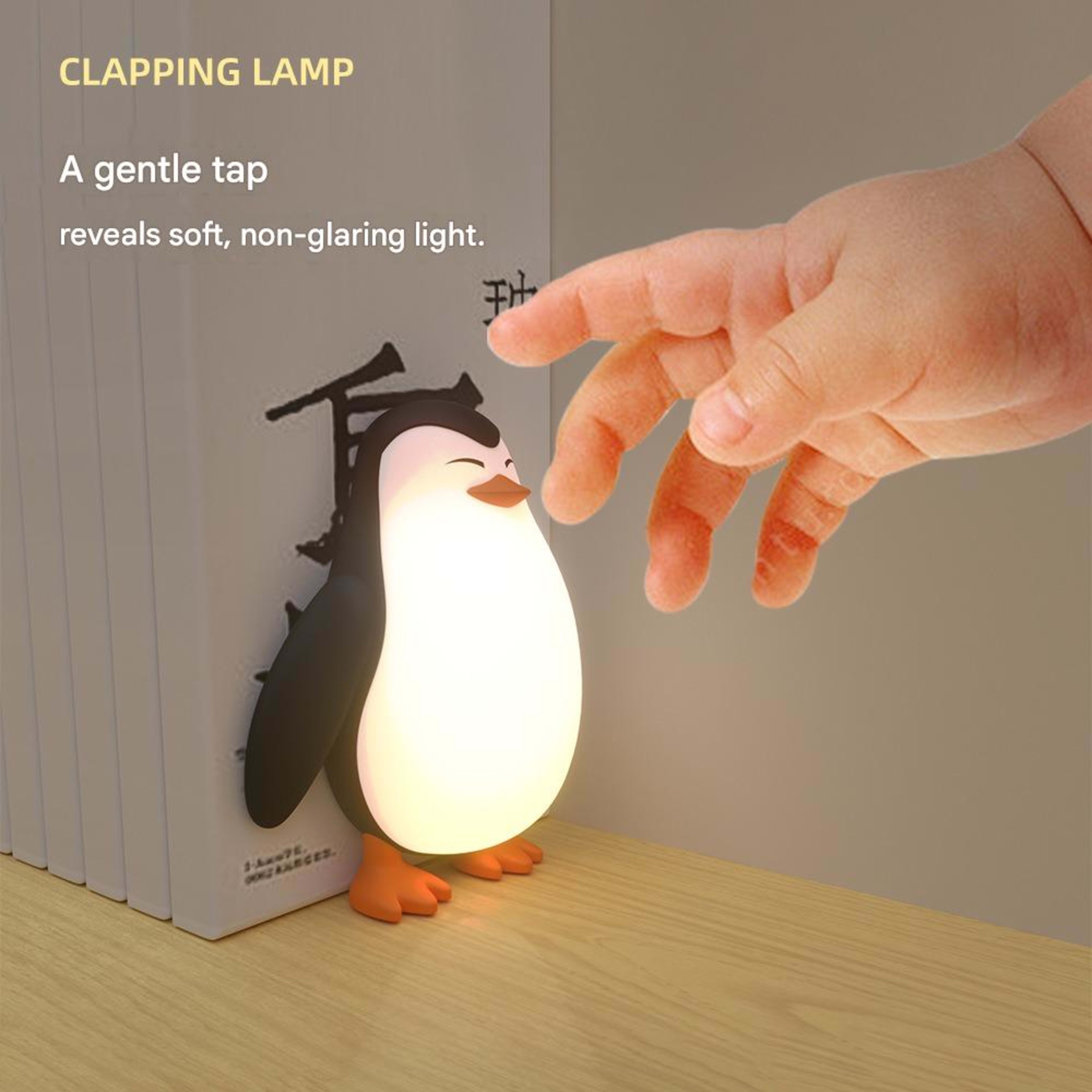 Silicone Pat Light Duck Sleeping Light USB Rechargeable Atmosphere Light Birthday Gift Three-speed Bedroom Bedside Light 5
