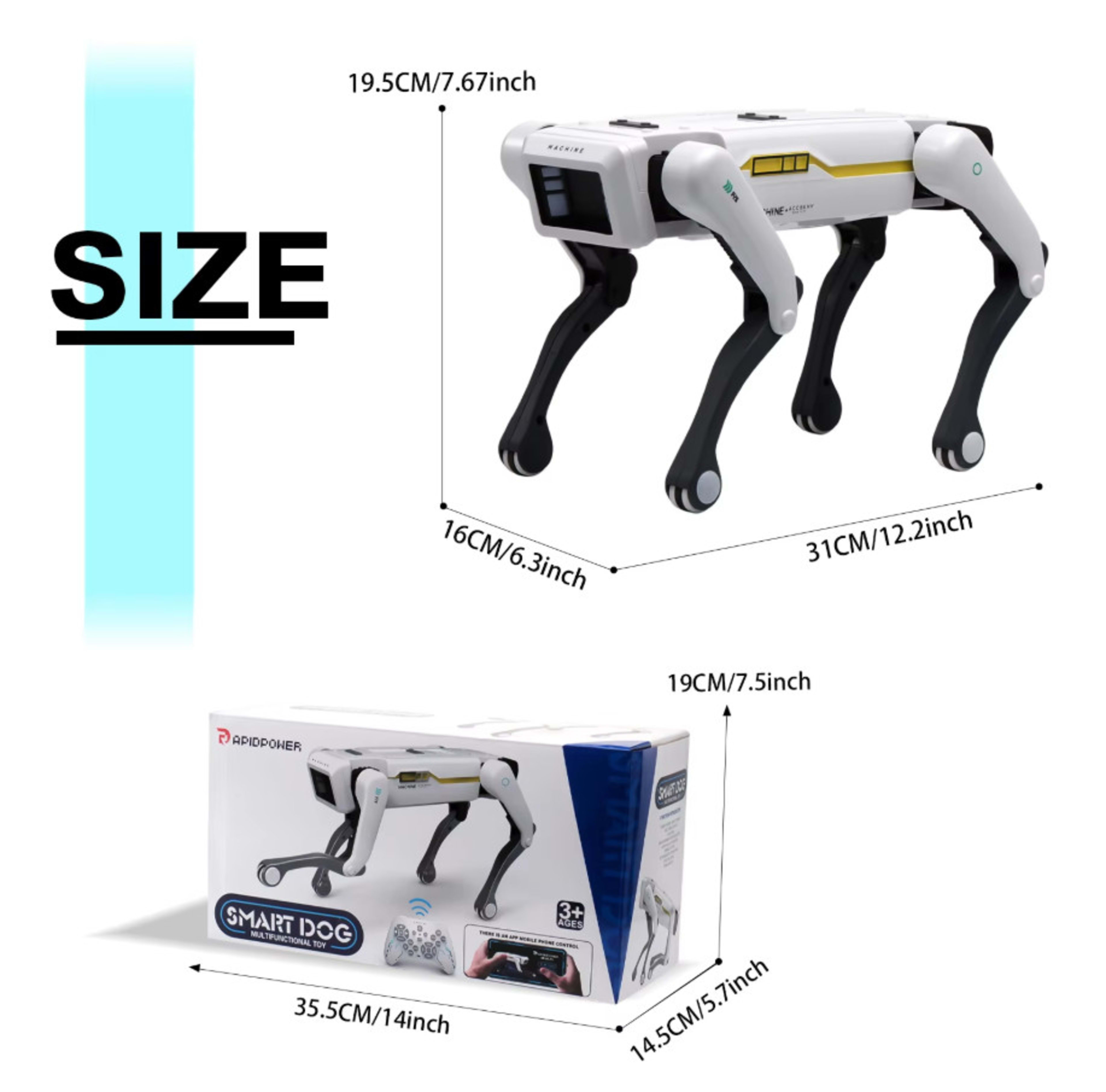 Intelligent AI RC Robot Dog Voice Dialogue APP Remote Control Programming Singin 5
