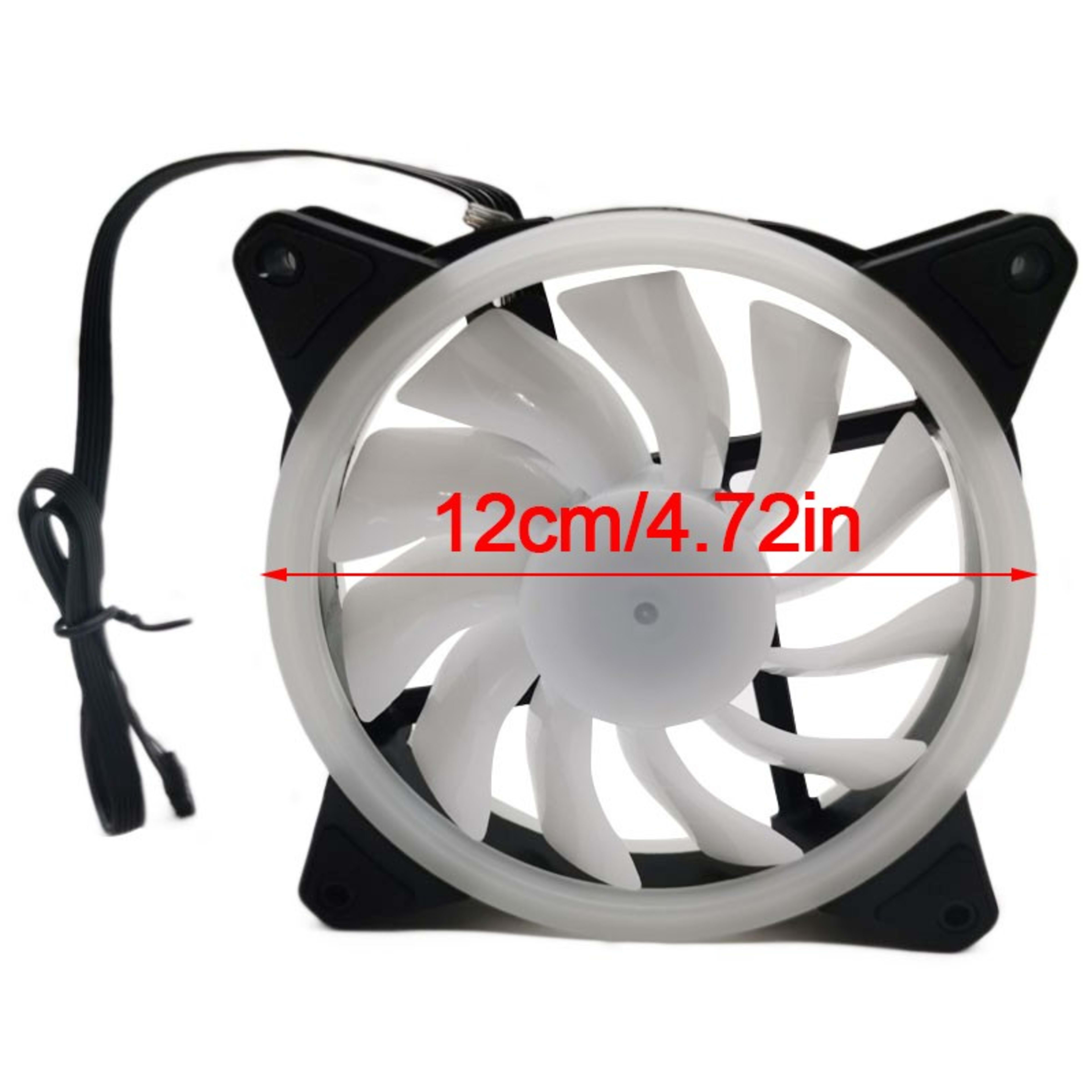 5pcs Desktop RGB Fans PC 120mm LED Cooling Fans With Remote And Controller New 3