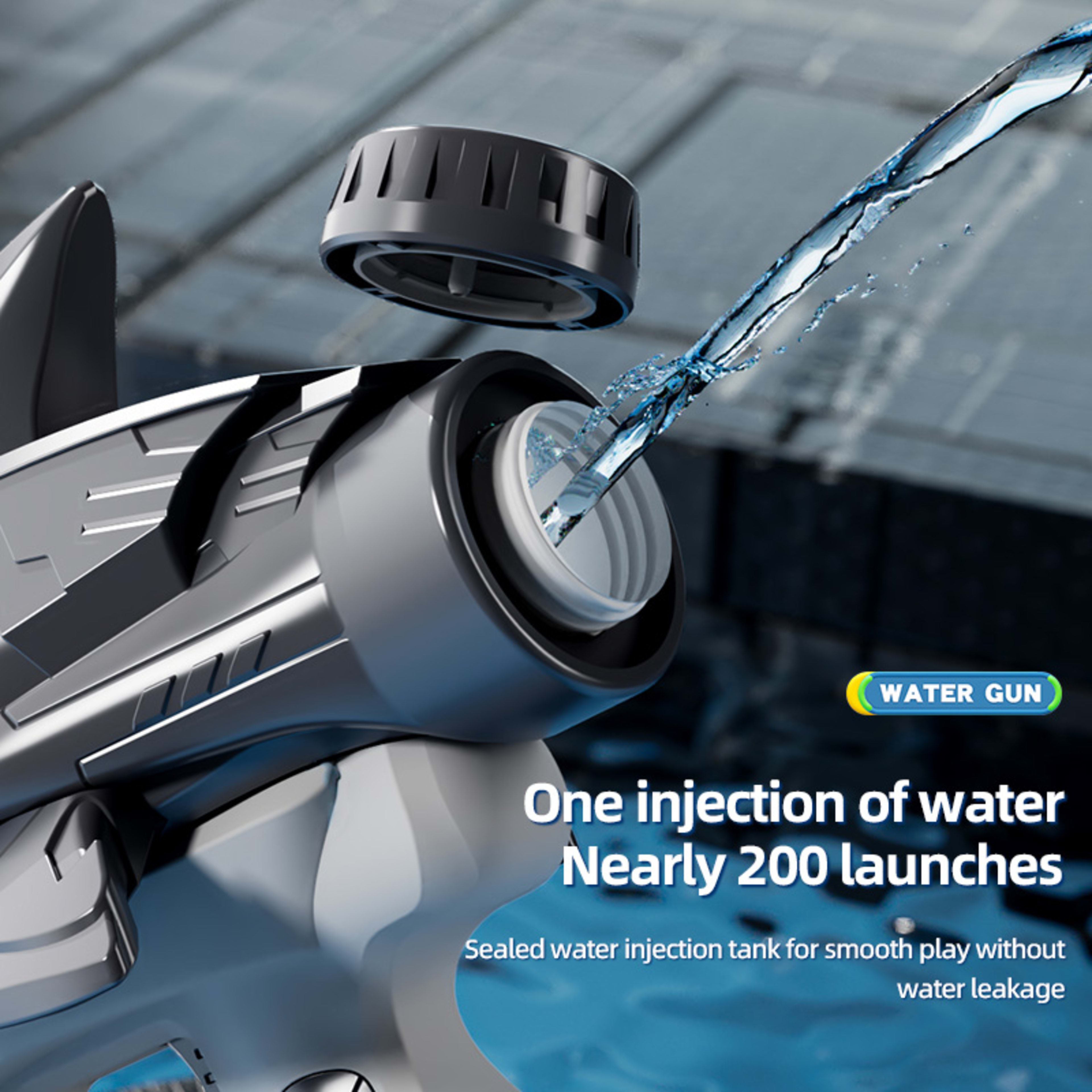 Shark Water Gun SYSQ-Gray,Blue 23