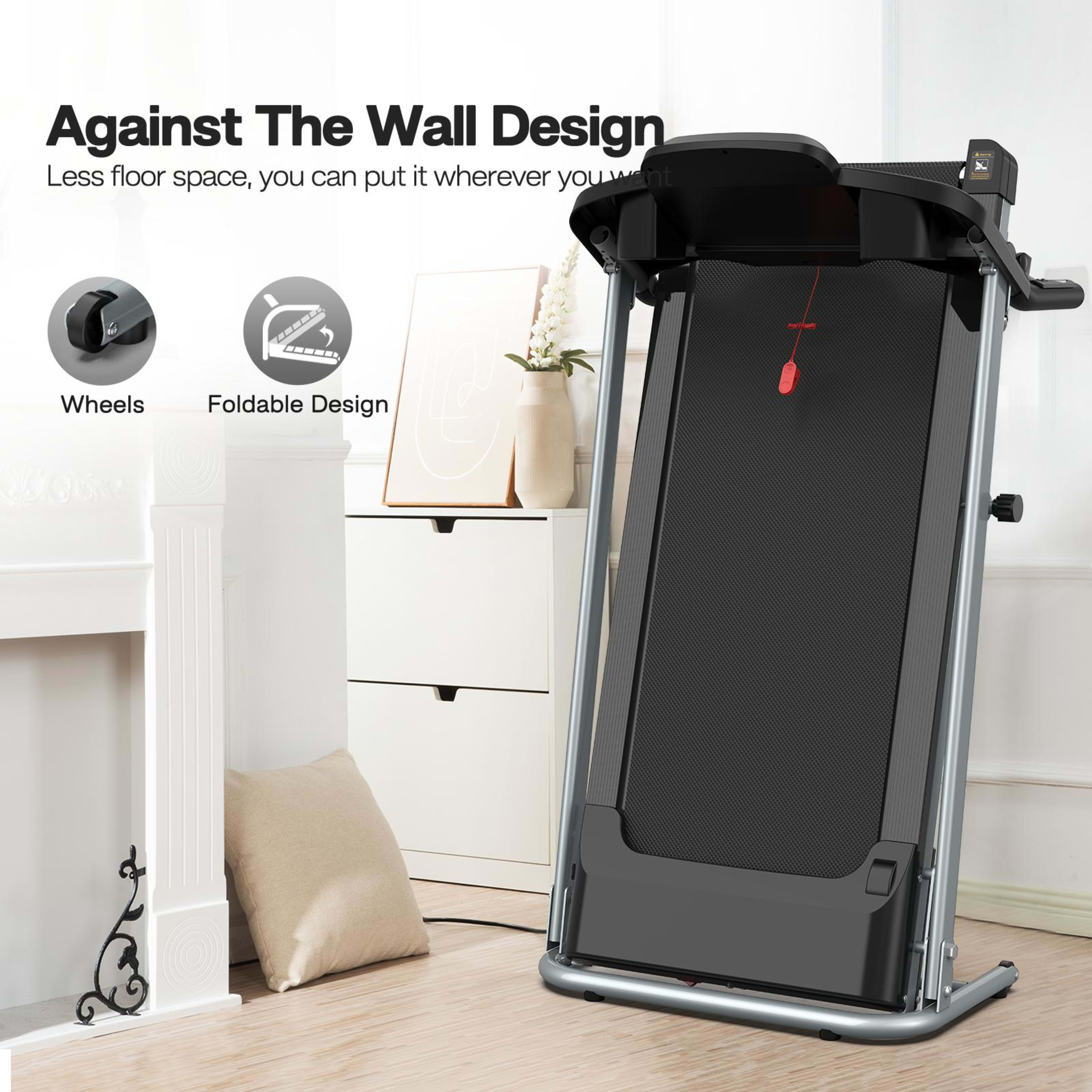 Foldable Treadmill For Home Use, Shock-absorbing, Non-slip, Multi-functional, Essential Fitness Equipment For The Whole  10
