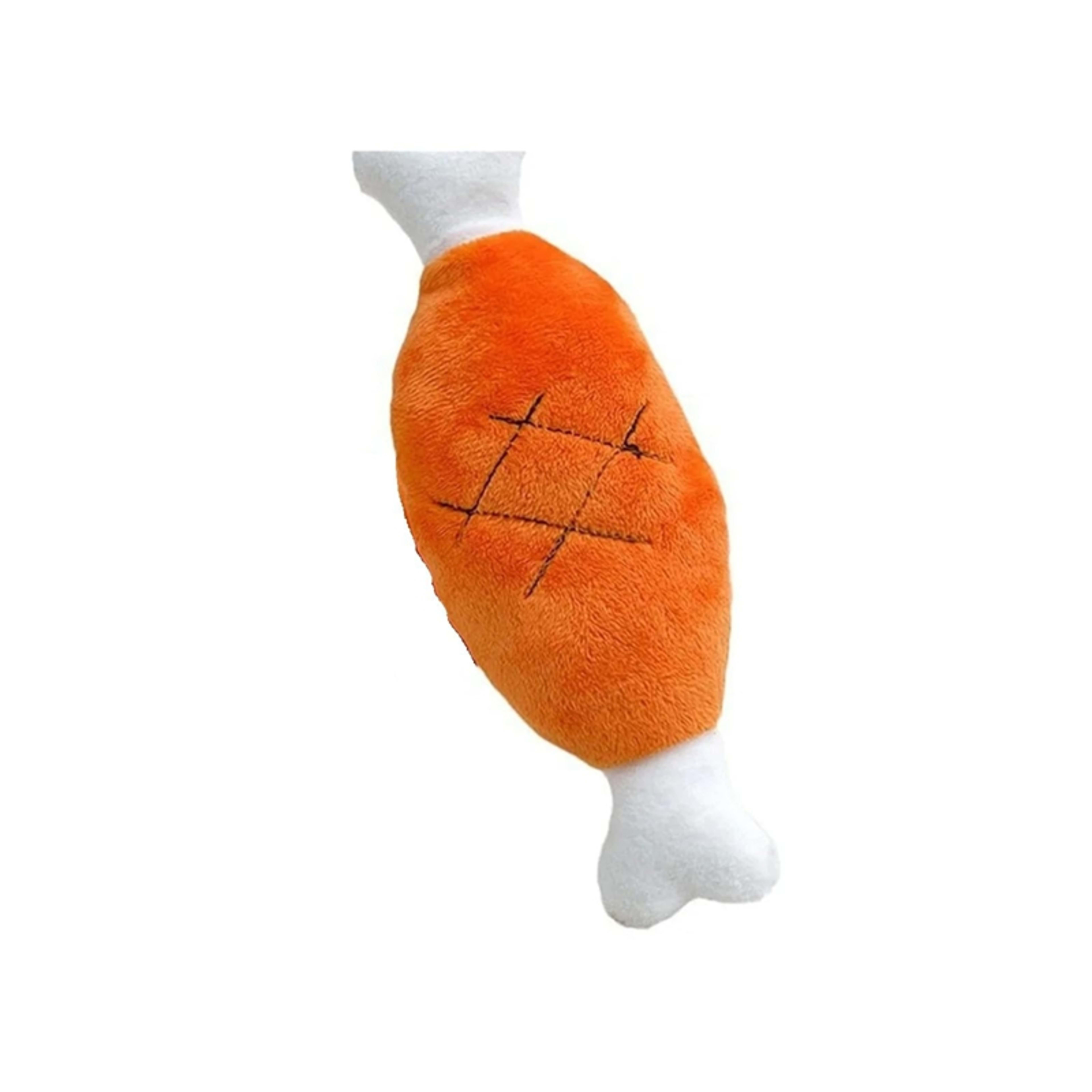 Plush Chicken Leg Dog Chew Toy - Soft Durable Pet Chewing Toy For Small Medium Dogs Puppy Teething Play Supplies 8