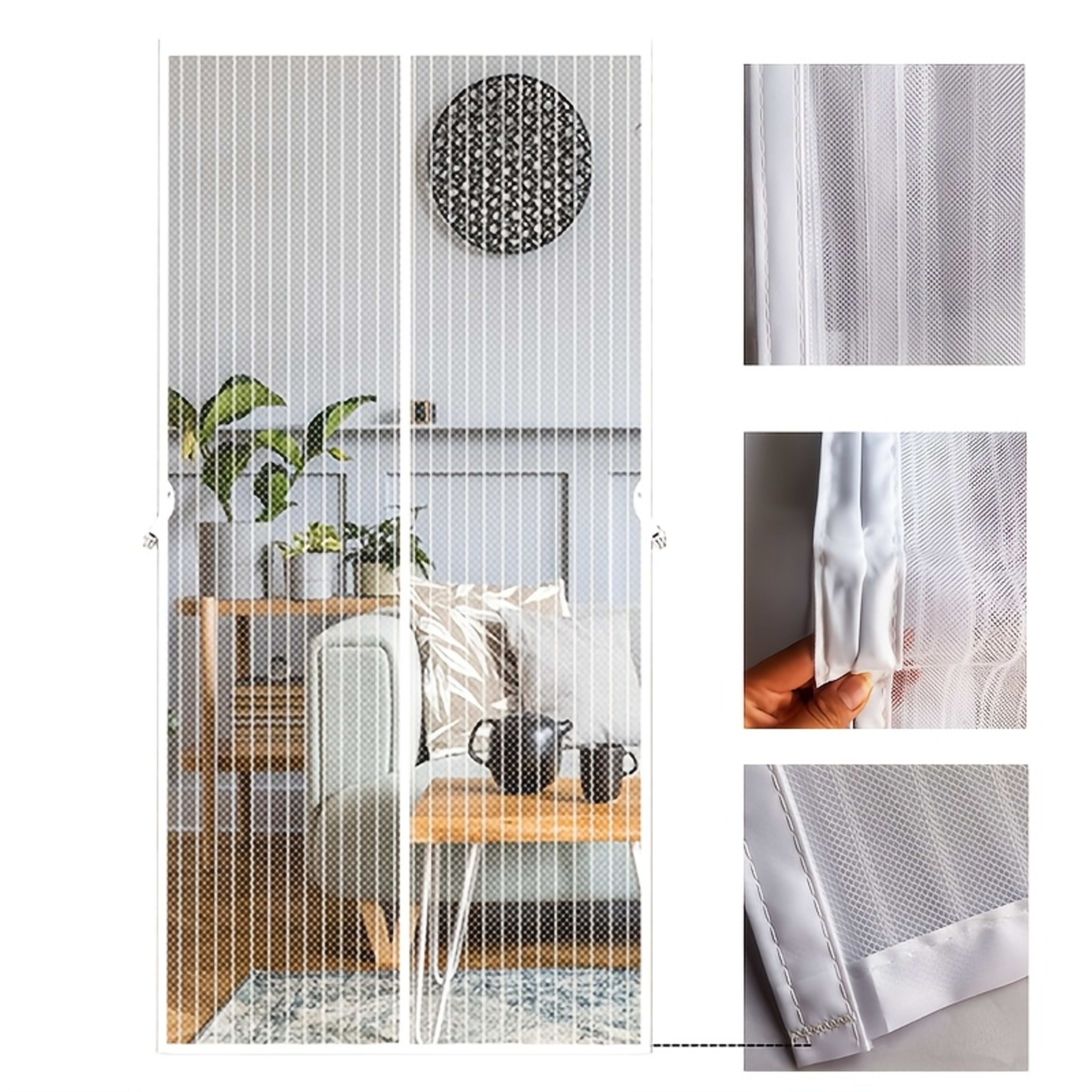 White Magnetic Door Screen Window Mosquito Net Glass Fiber Gauze Can Be Customized In Size, Mesh And Insect Proof, Sturd 1