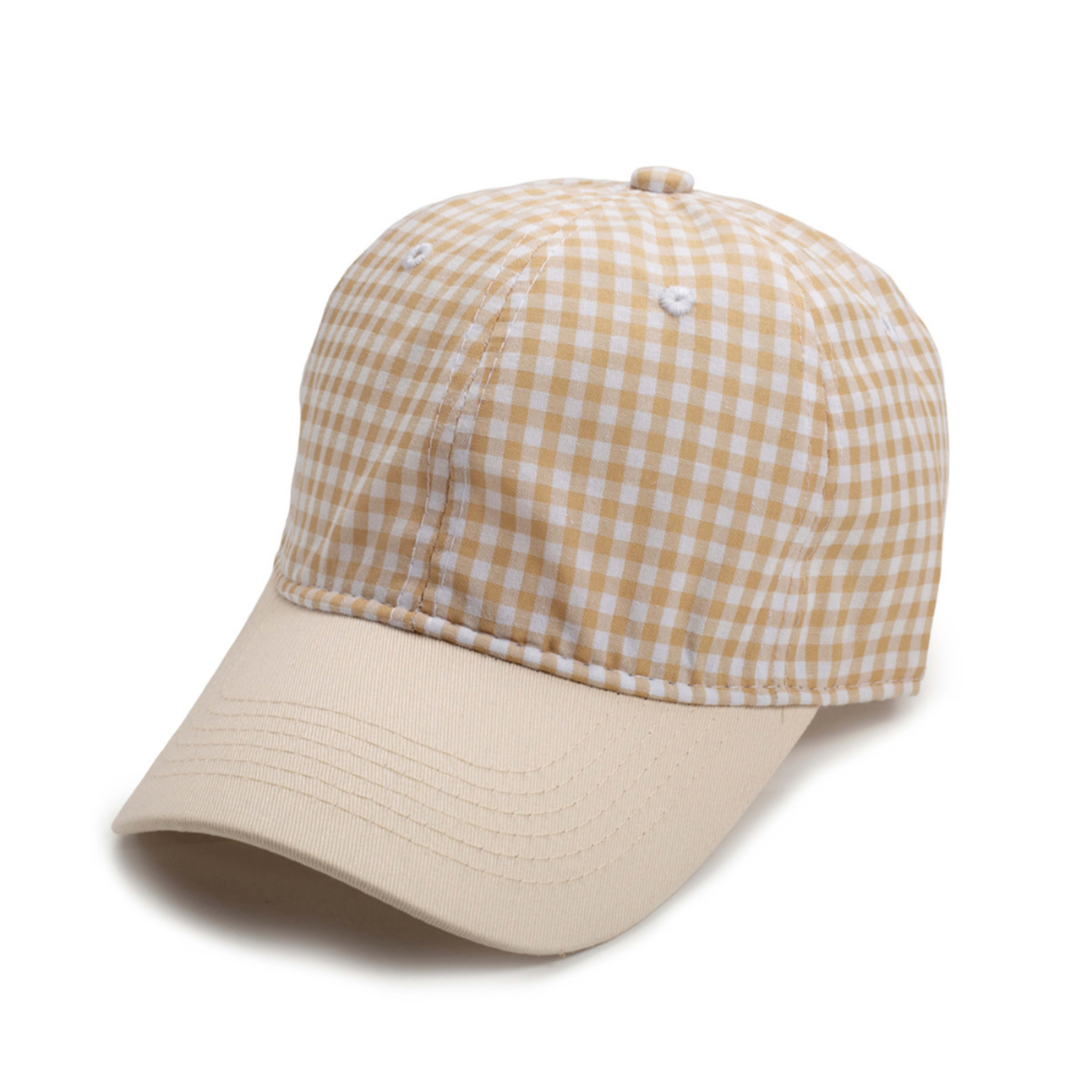 Men's And Women's Multi-color Small-checkered Baseball Cap. Fashionable And Fresh Style. Perfect For Summer Walks, Outin 5
