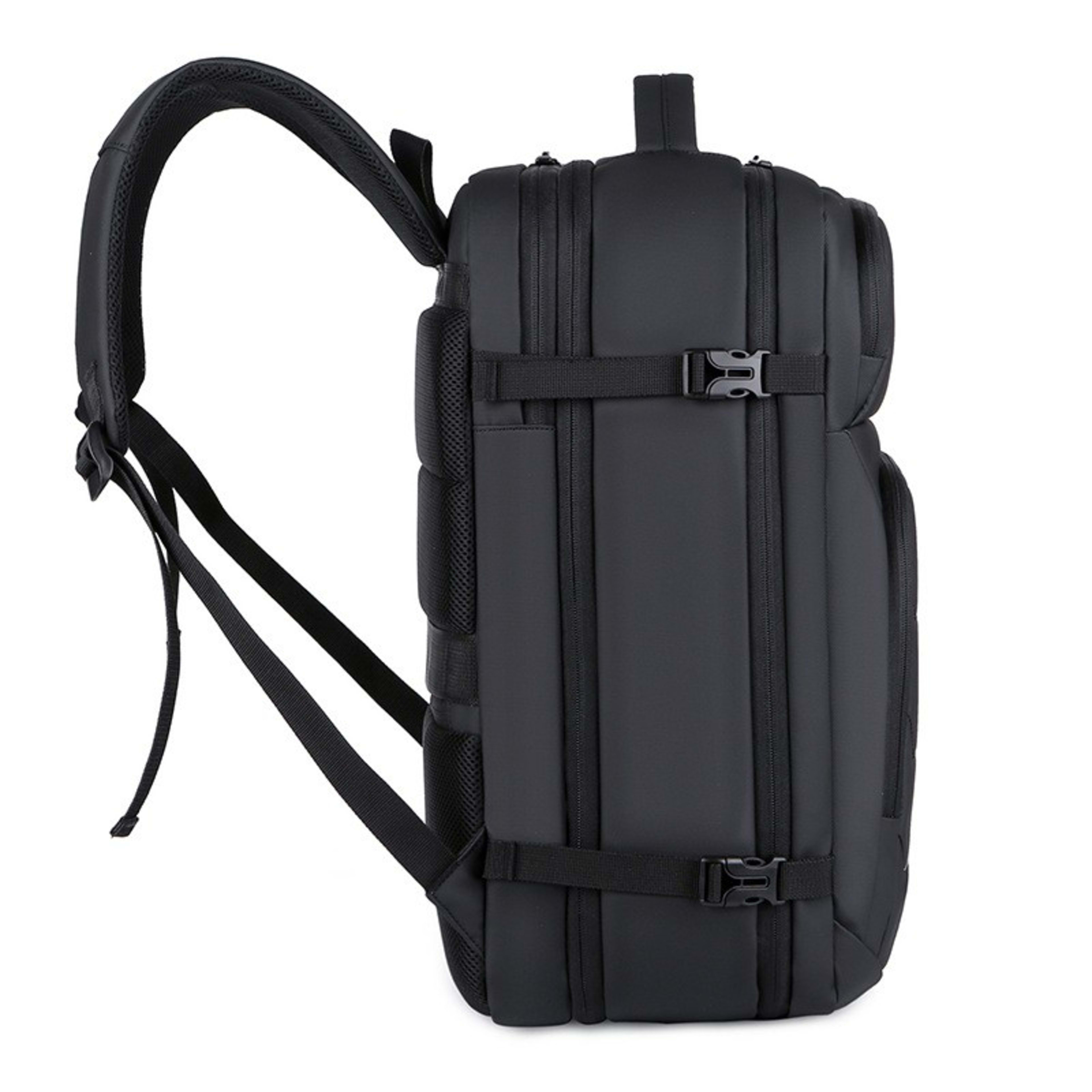 Men 18 Inch Expandable Backpack USB Port Laptop Rucksack Waterproof School Bag 8