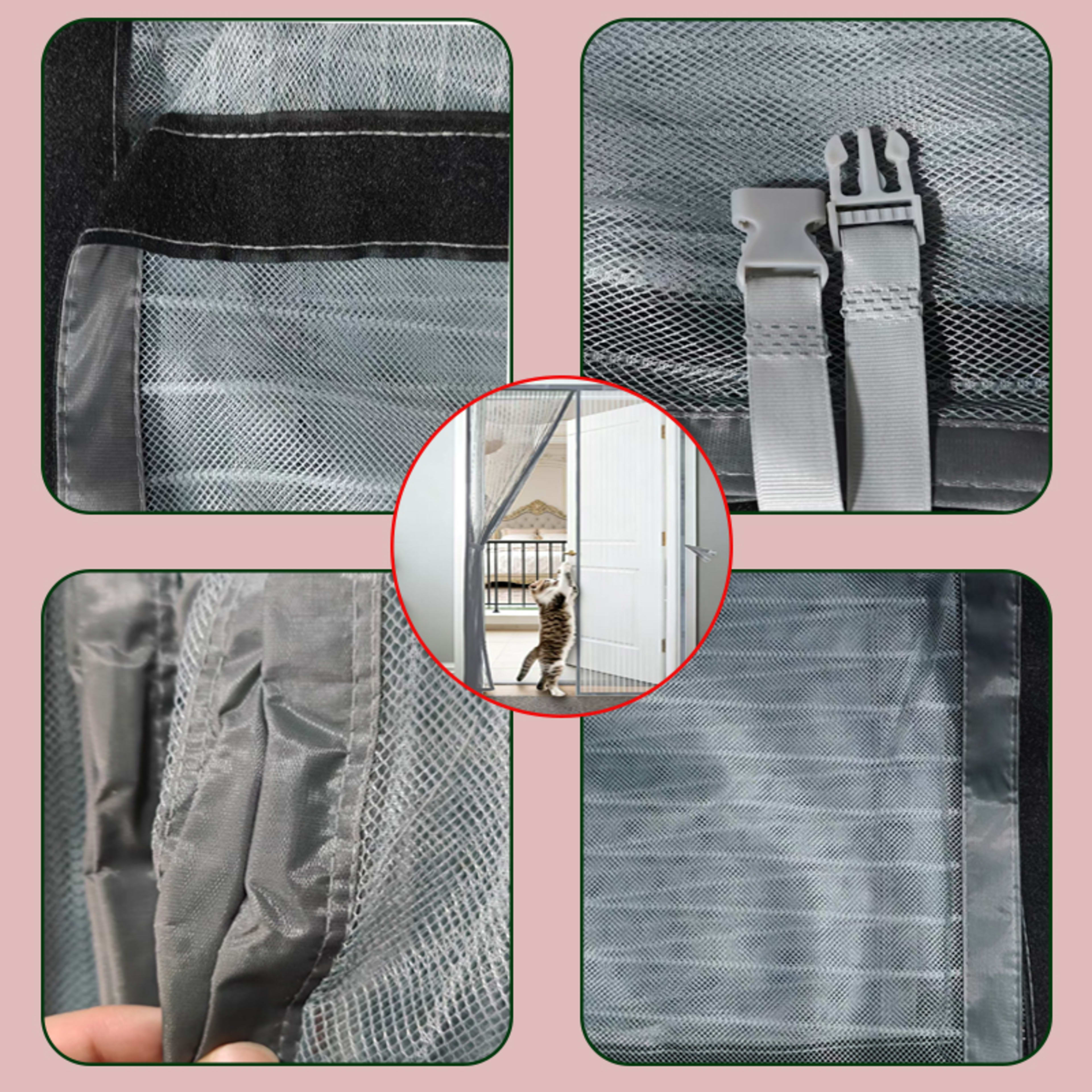 Magnetic Mosquito-proof Screen Door, Breathable And Insect-resistant, Easy To Install Without Drilling, Magnetic And Qui 4