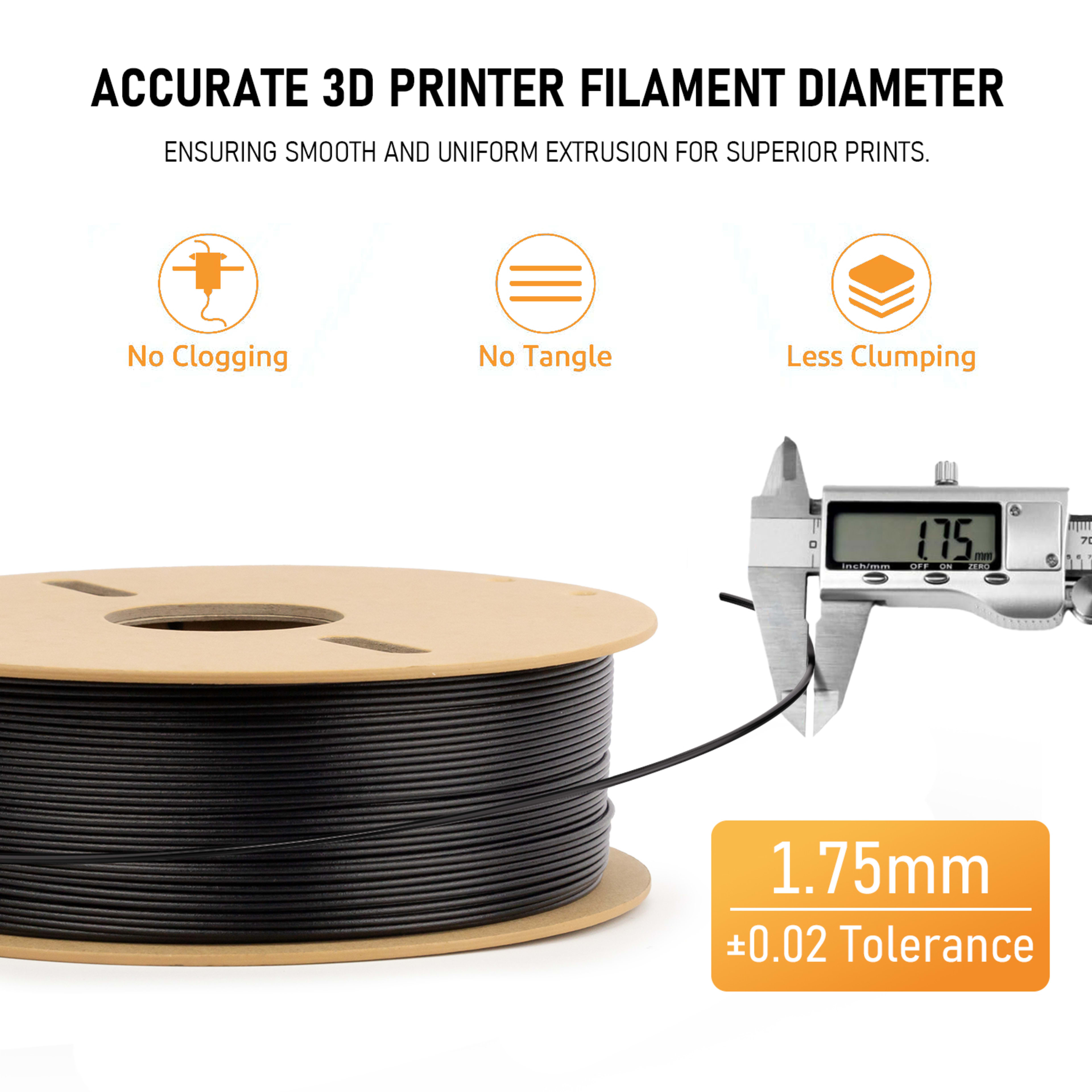 ASA-CF 3D Printer Filament, 15 Percent Carbon Fiber Reinforced, High Strength, UV Resistant, Weather Resistant, Durable  8