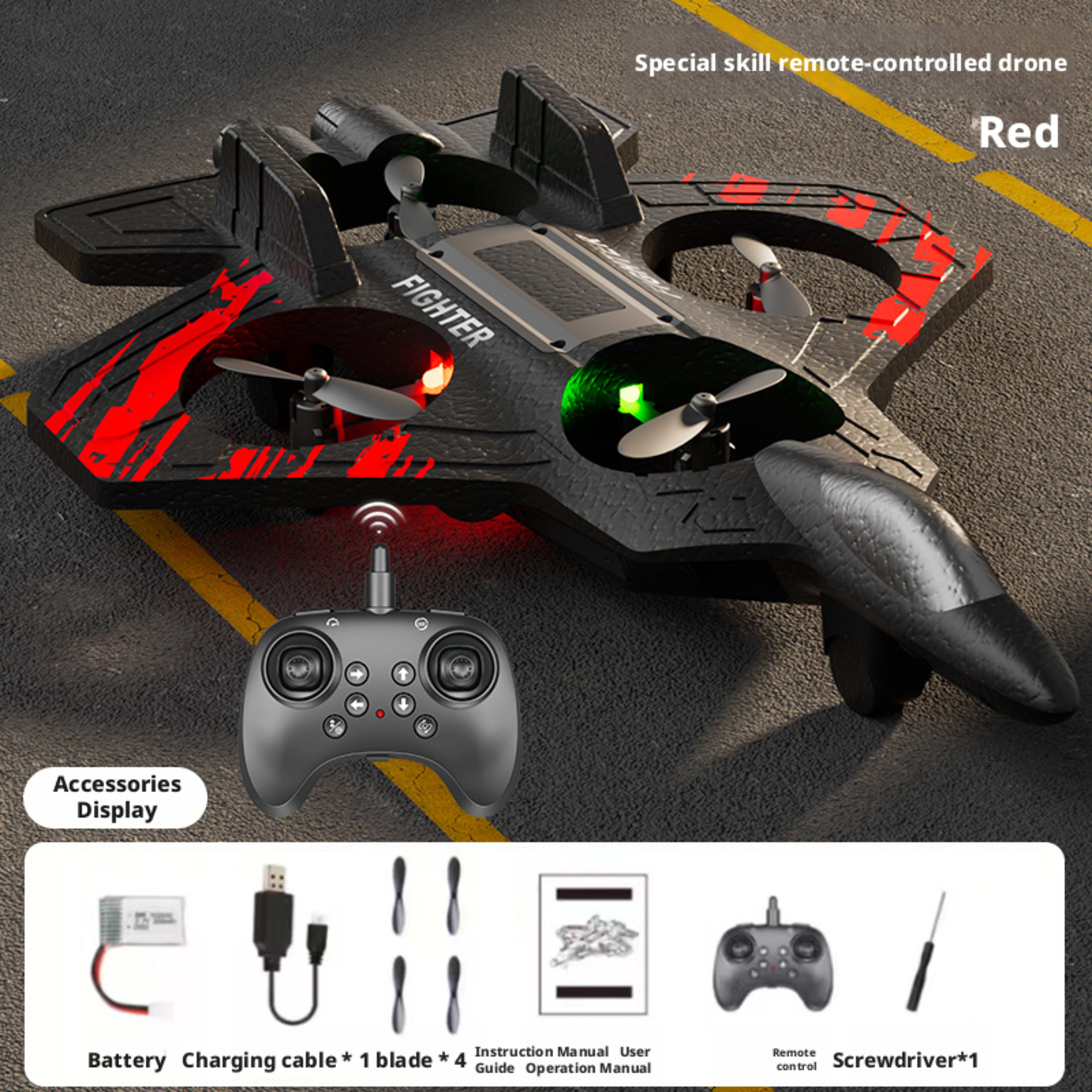 Foam Aircraft - Red,Blue- Dual Power 13