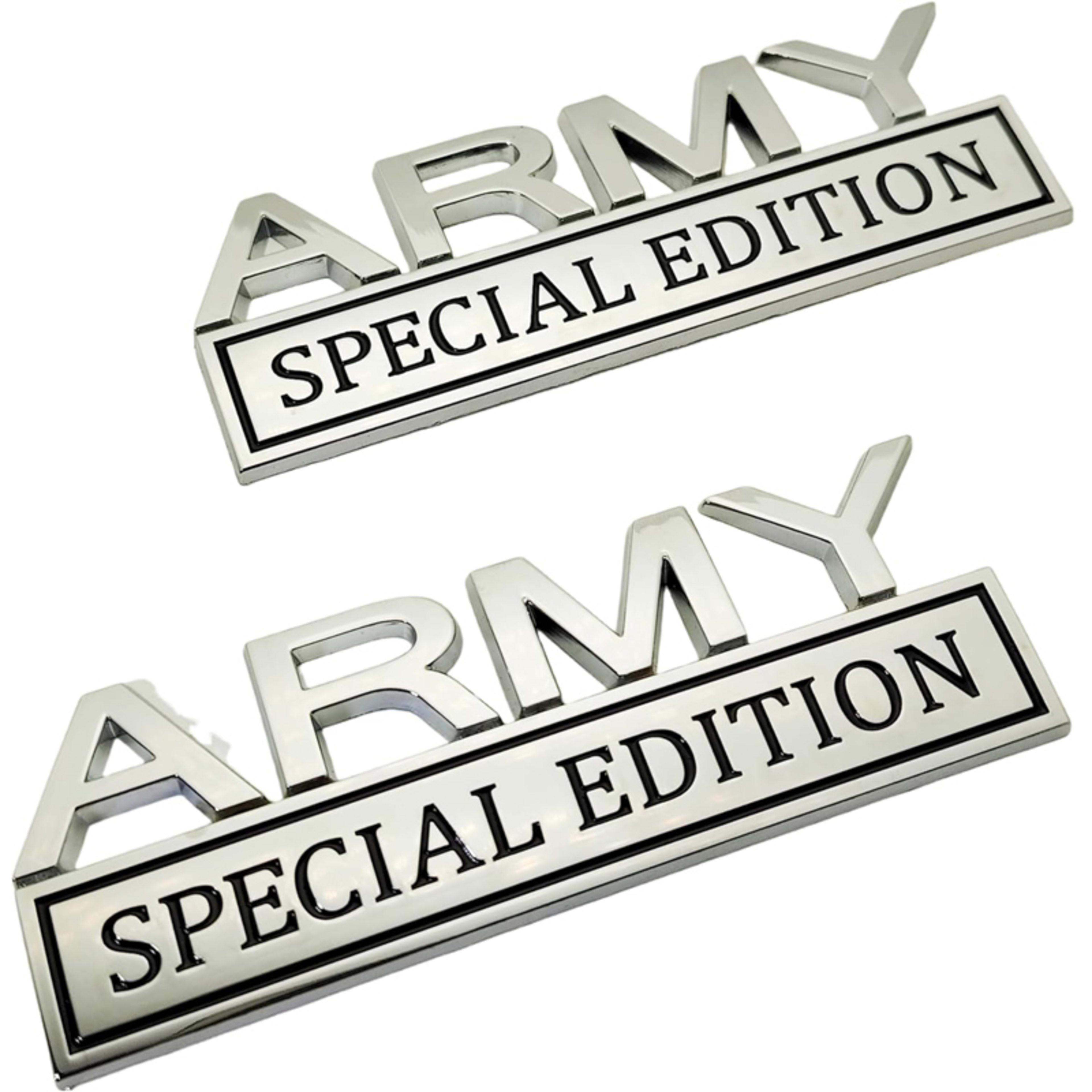 2pack Army Special Edition Emblems, Army Car Emblem 3D Badge Decal Car Truck SUV,Refrigerator Sticker,Window Display Sti 11