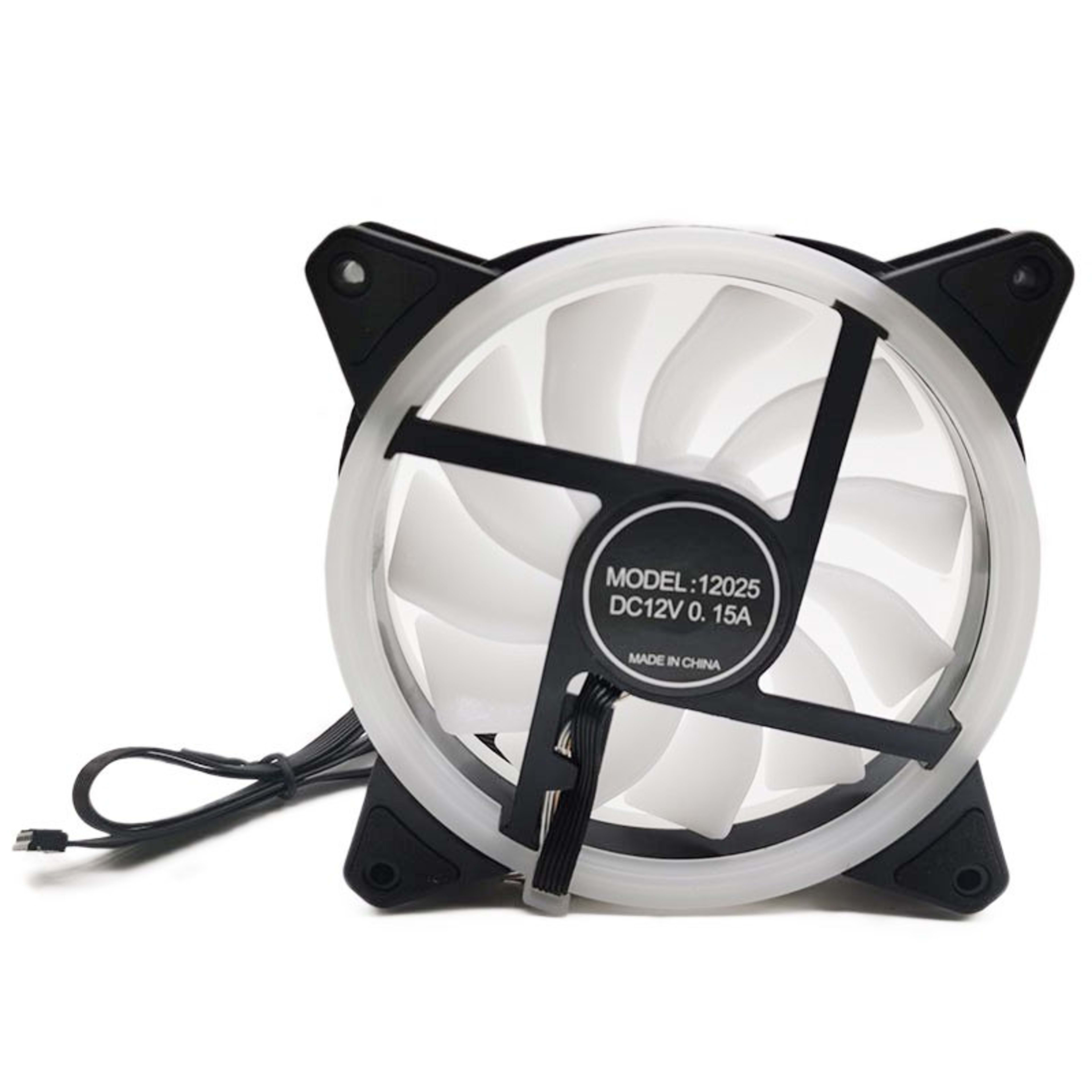 5pcs Desktop RGB Fans PC 120mm LED Cooling Fans With Remote And Controller New