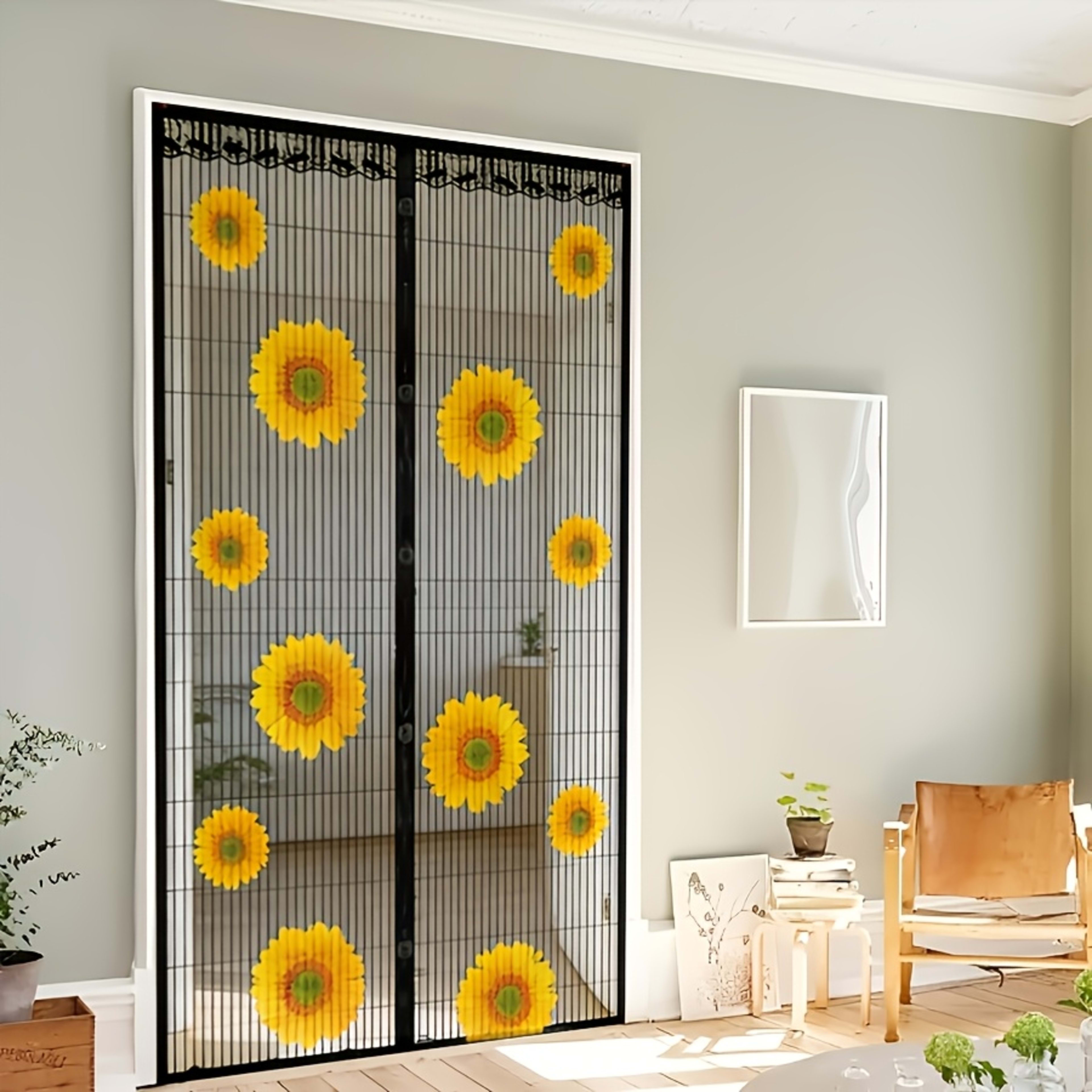 One Automatic Self-closing Magnetic Screen Door With Powerful Magnetic Blocks To Ensure A Tight Closure, Preventing Mosq 6