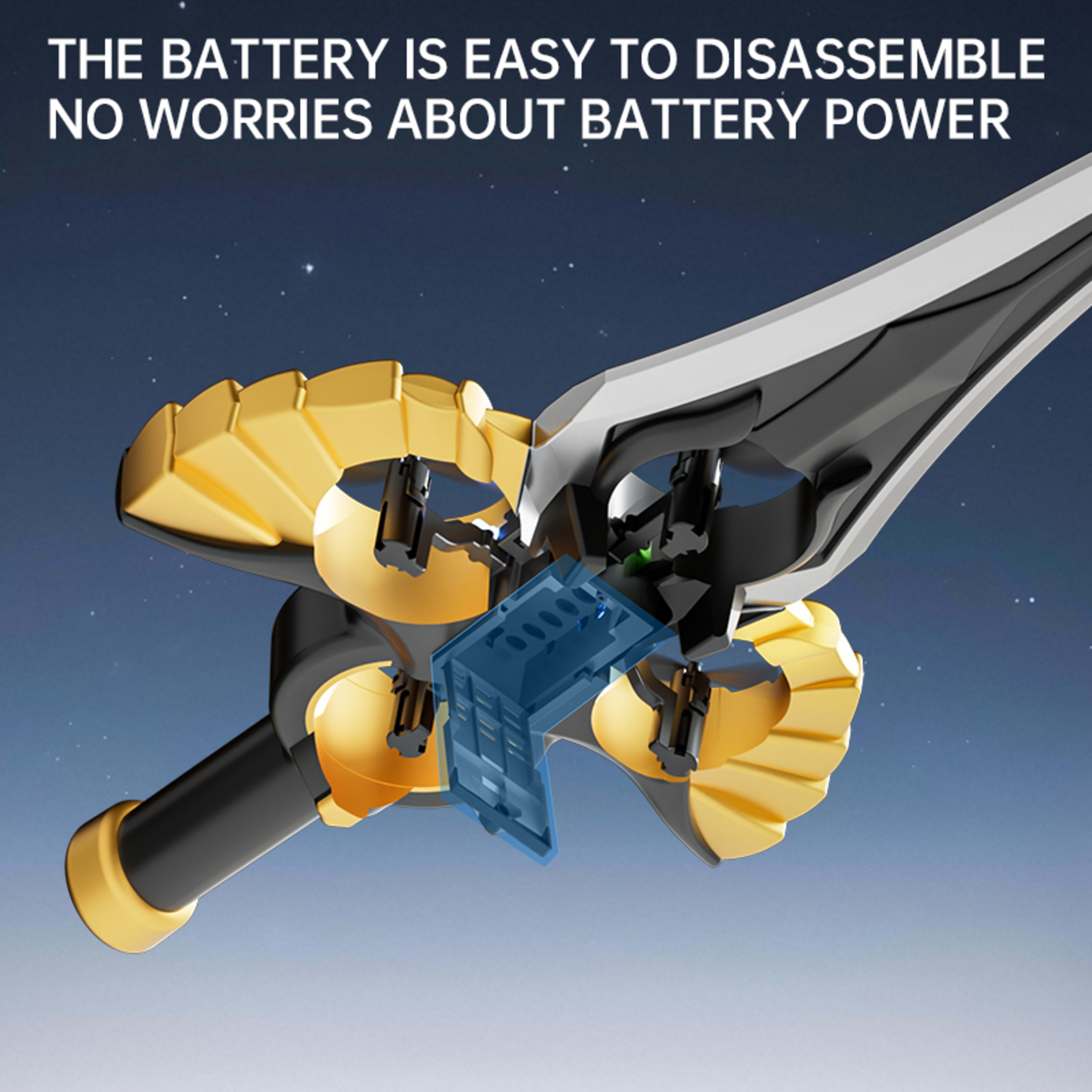 Flying Sword - Golden,Copper Color  - Single Battery 19