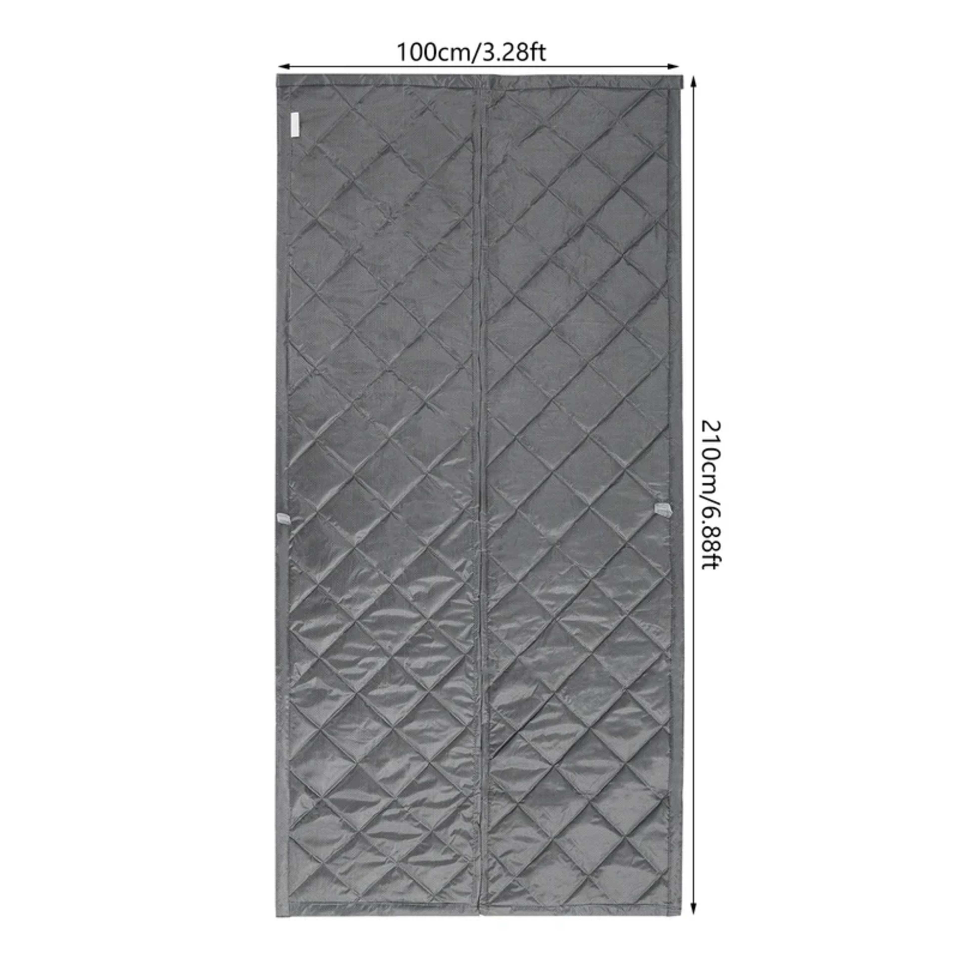 2.1x1m Windproof Door Curtain Magnetic Thermal Insulated Door Curtain Privacy Door Curtain For Doors, Living Rooms, Bedr 2
