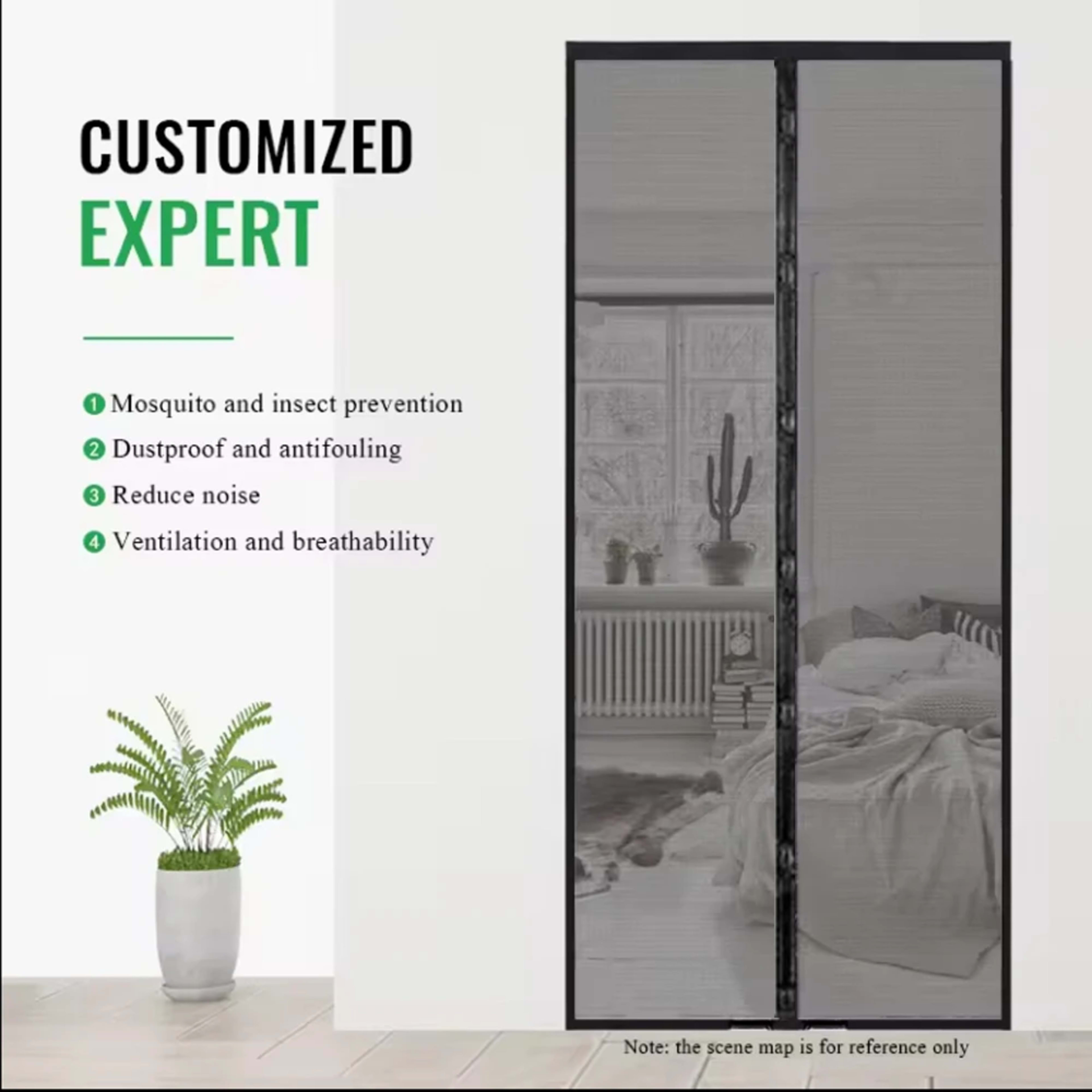 Automatic Self Closing Magnetic Screen Door  Heavy Duty Magnetic Closure, No Drilling Required, Suitable For Indoor Outd 11