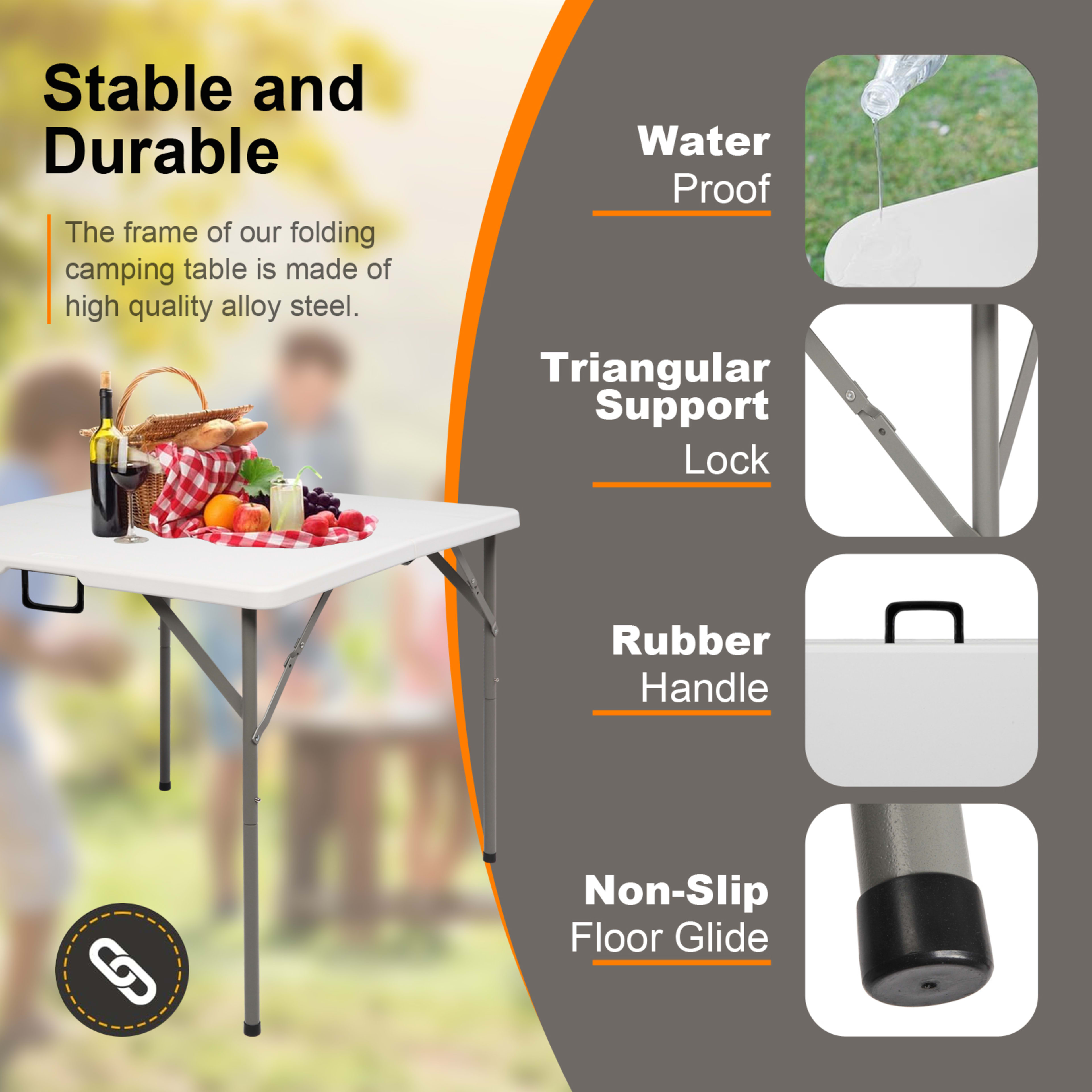 34inch Foldable Square Table 6