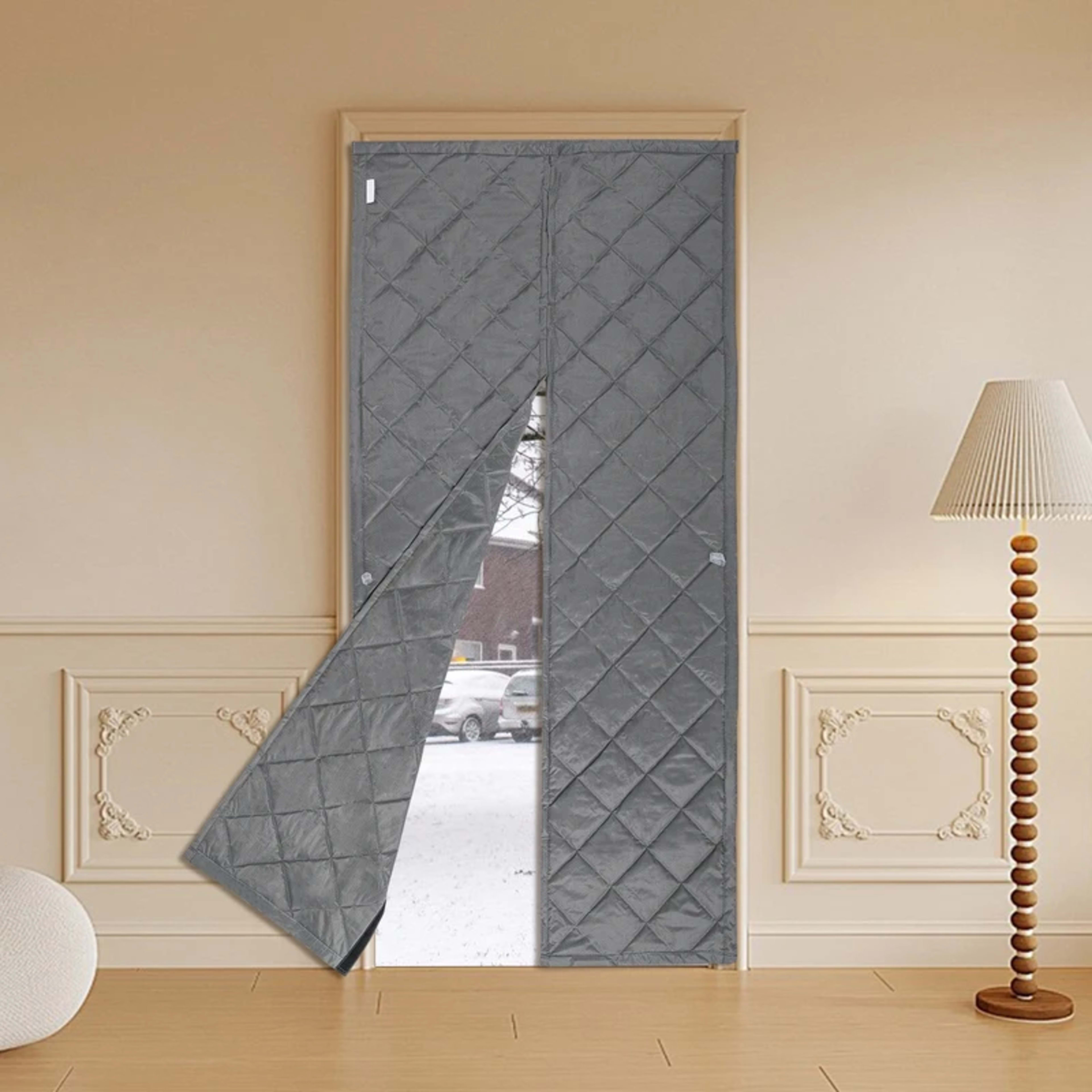2.1x1m Windproof Door Curtain Magnetic Thermal Insulated Door Curtain Privacy Door Curtain For Doors, Living Rooms, Bedr 5