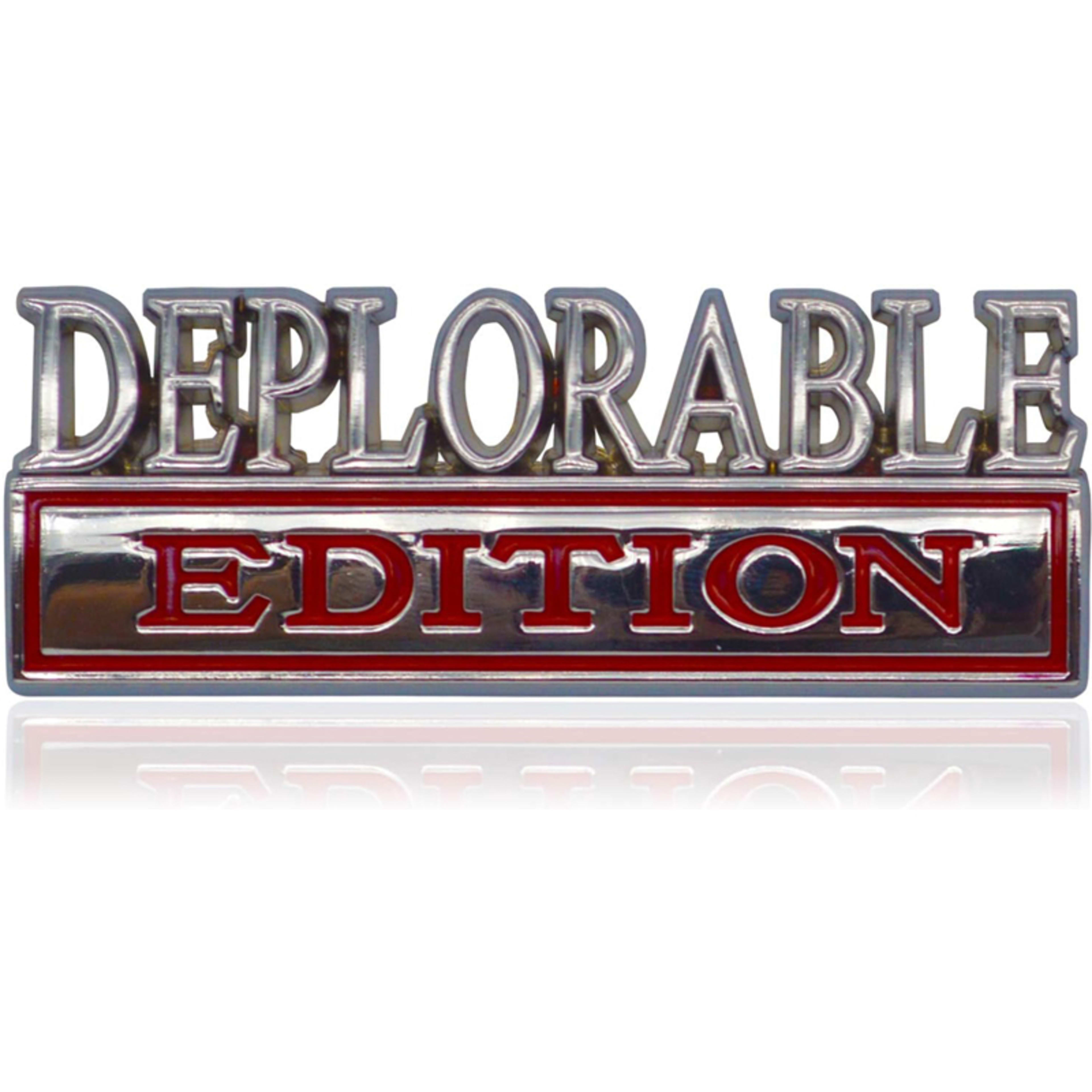 2pcs Deplorable Edition Emblems, Emblem 3D Badge Decal Car Truck SUV,Refrigerator Sticker,Window Display Stickers,Bicycl 7