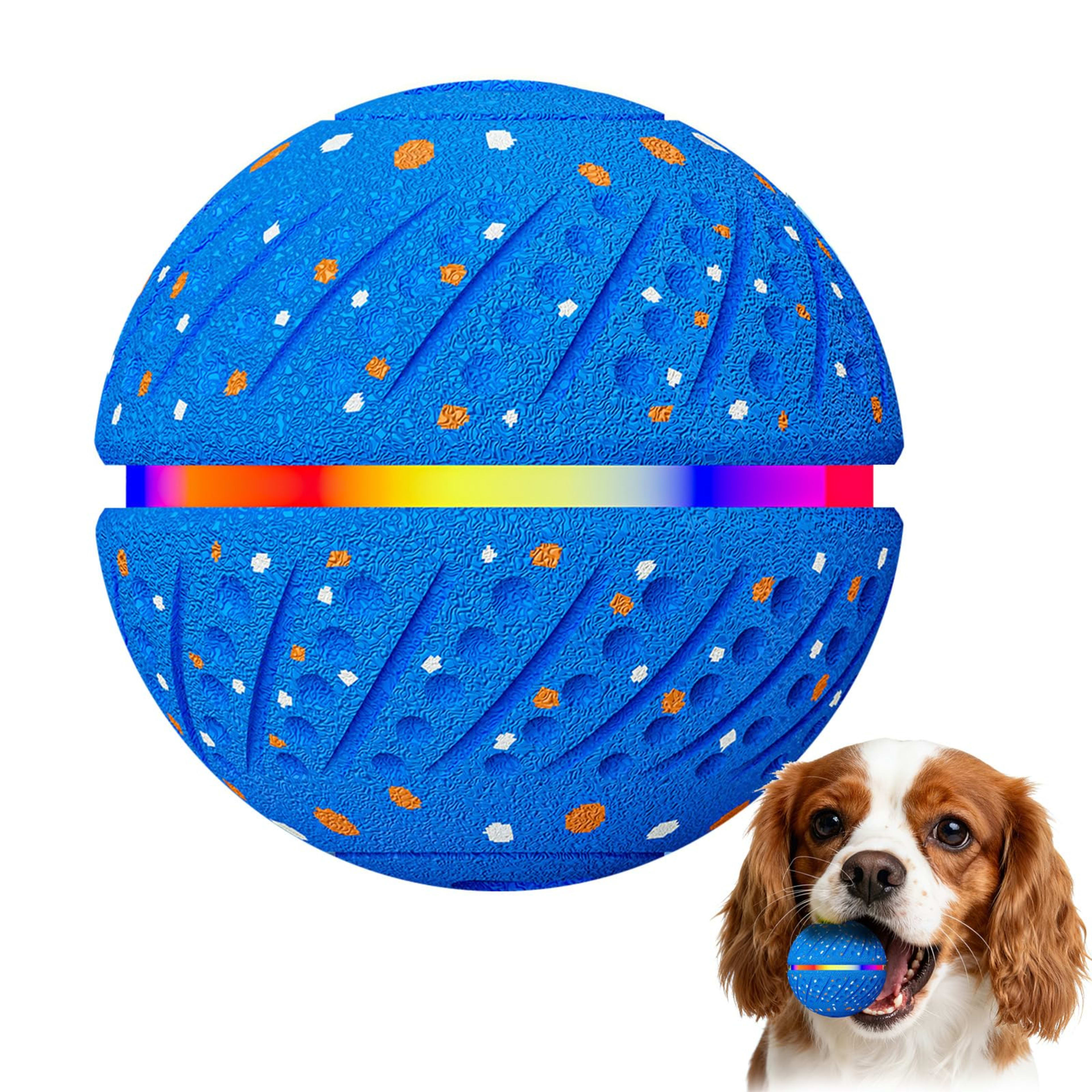Interactive Dog Toys Ball, Smart Moving Bouncing Dog Ball With Colorful Lights, Automatic Moving, Bouncing And Rotating, 4