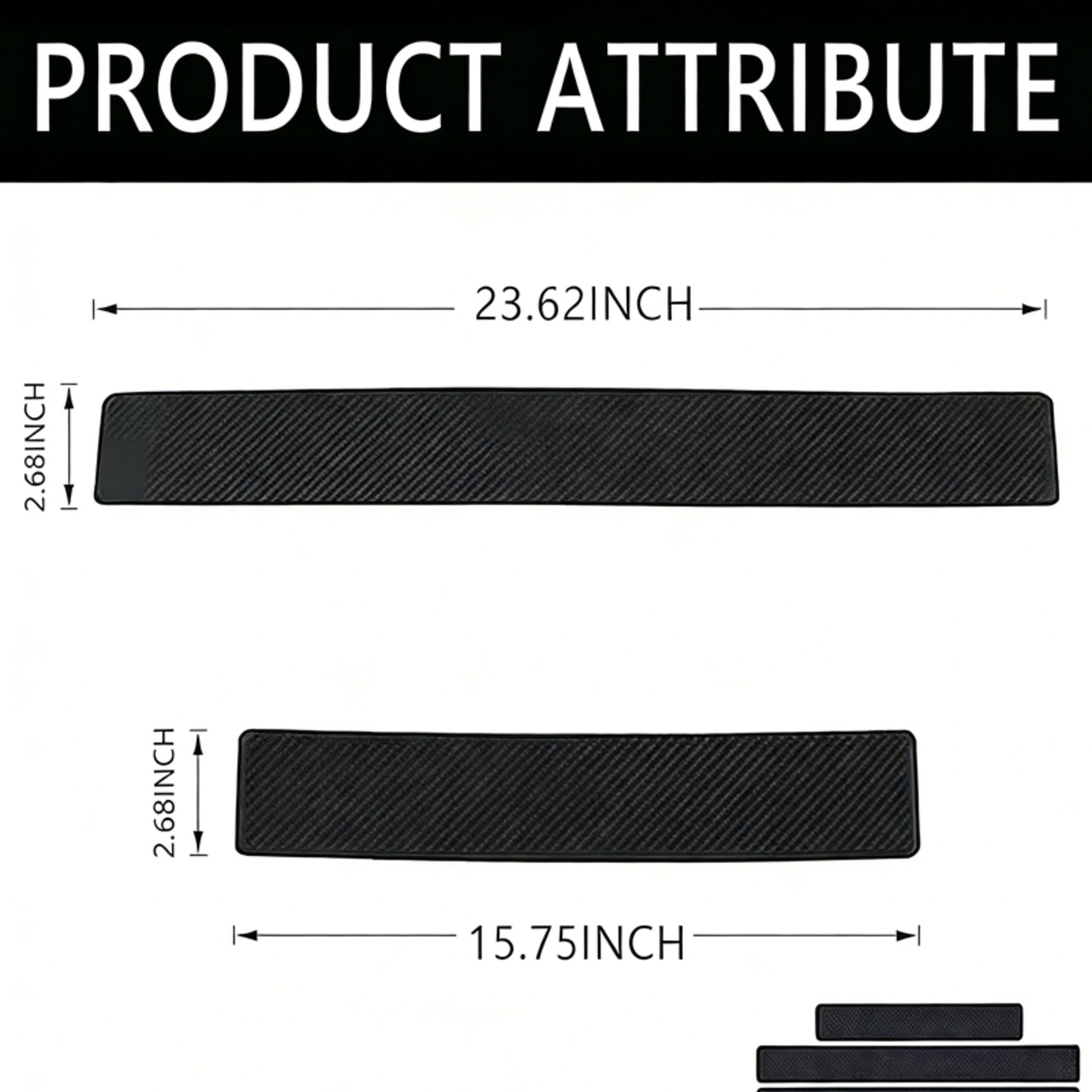 Carbon Car Door Sills Protector, Car Door Threshold Protection, Automotive Door Entry Guard 4 Pcs Universal Rubber Scrat 5