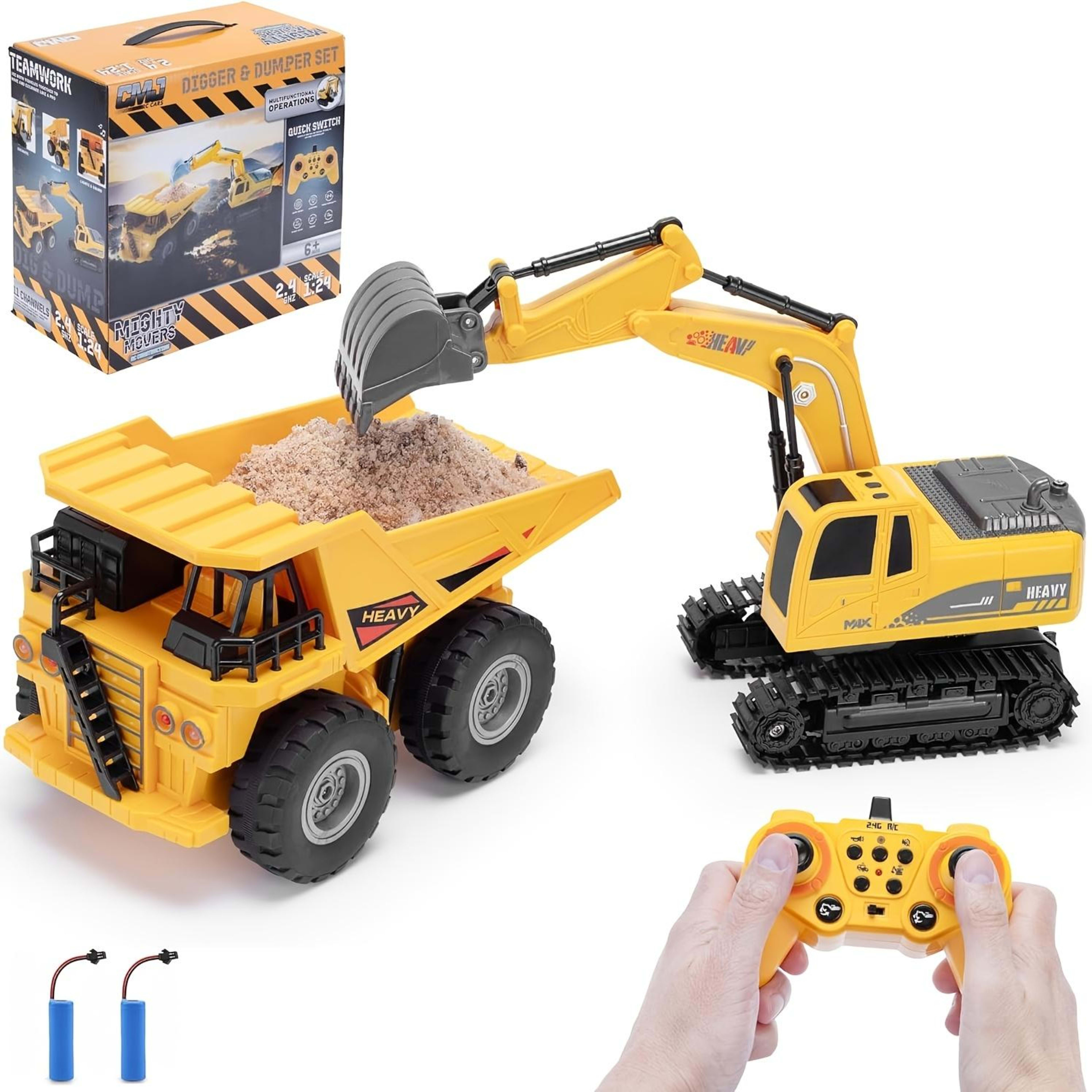 Remote Control Excavator Construction Vehicle Set  Educational Construction Toy For Children 15