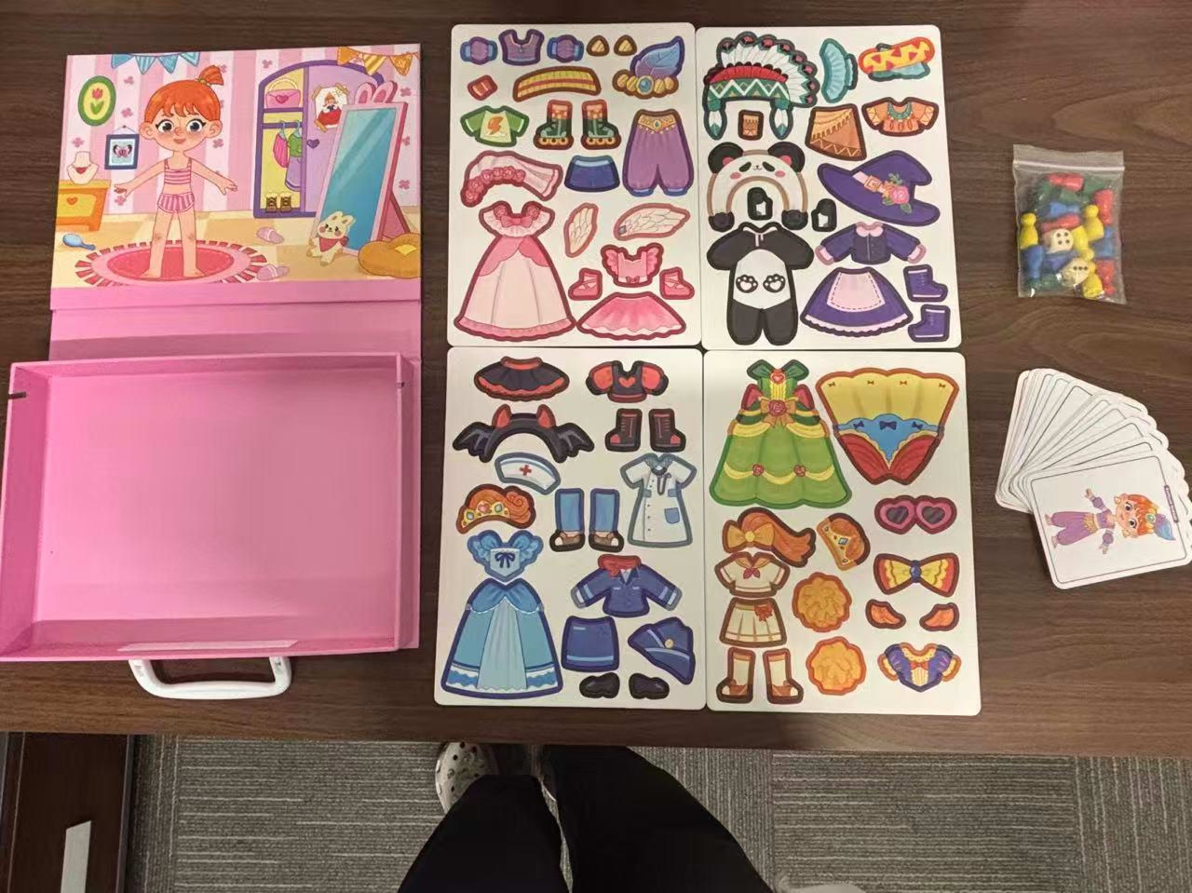 Princess Dress-Up Puzzle Toy Portable Magnetic Case With 10 Cards And 29 Puzzle Pieces Educational Dress-Up Toy For Chil 12