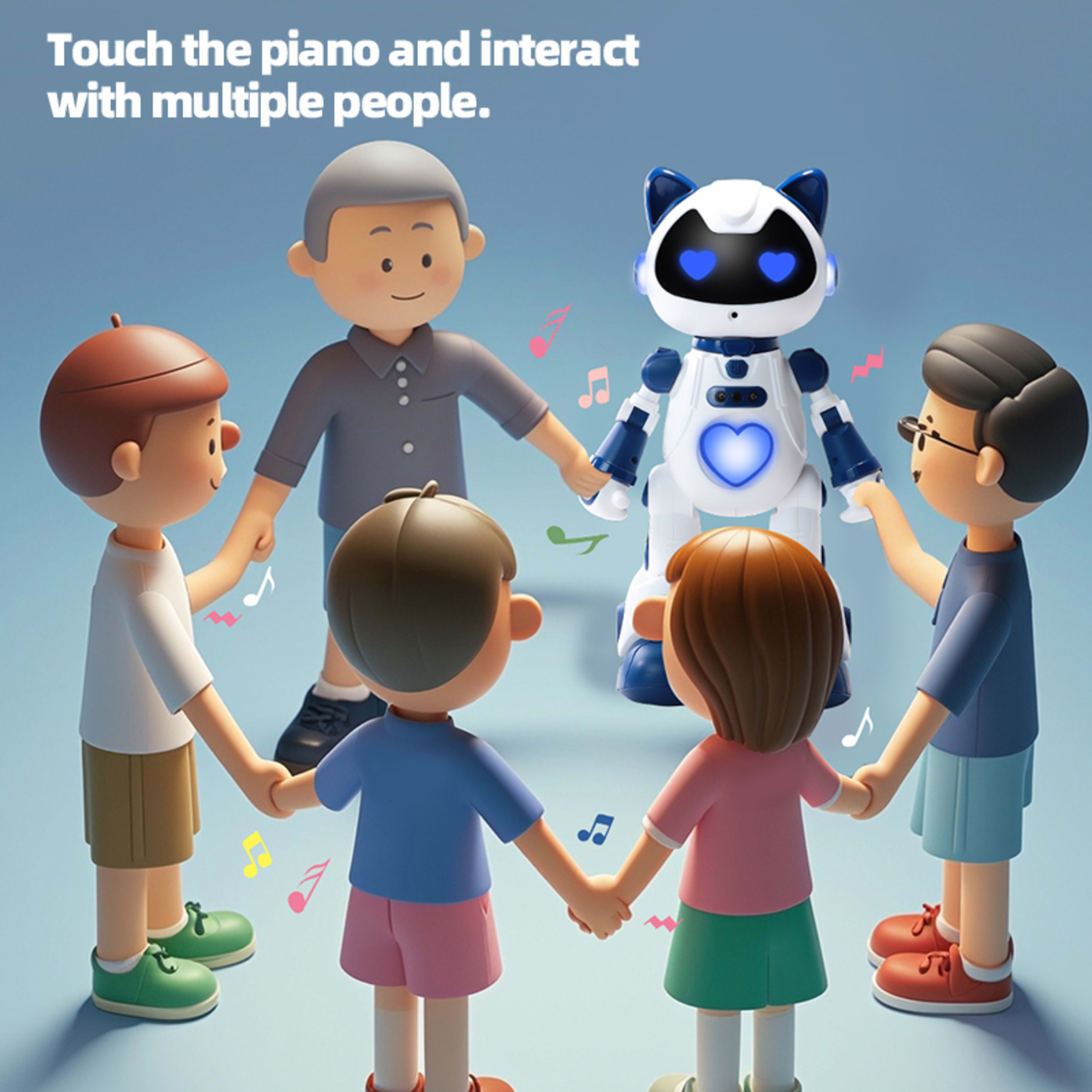 Intelligent Programming Gesture Induction Robot Spray Cool Breathing Lamp Children's Toys 3