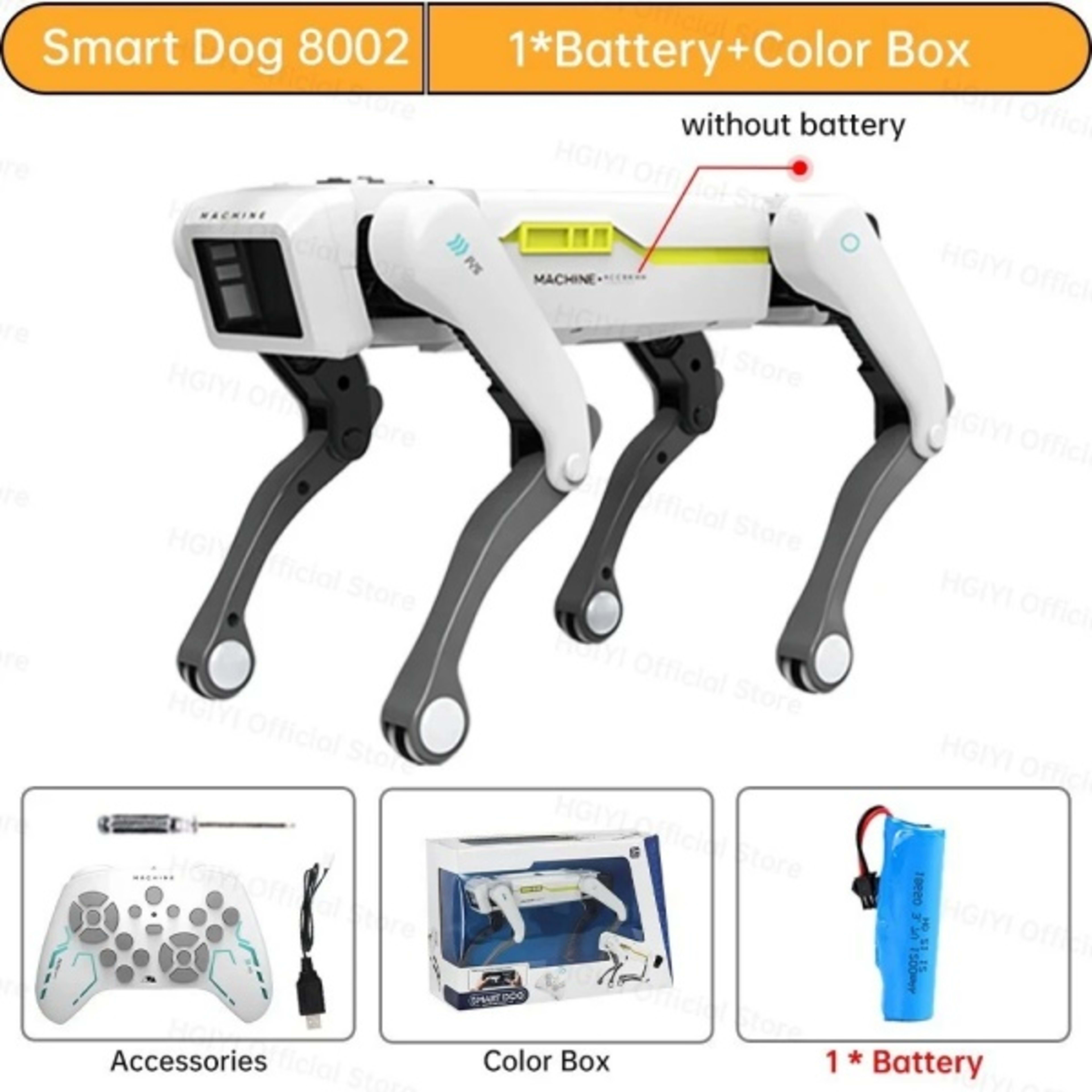 Intelligent AI RC Robot Dog Voice Dialogue APP Remote Control Programming Singin 9