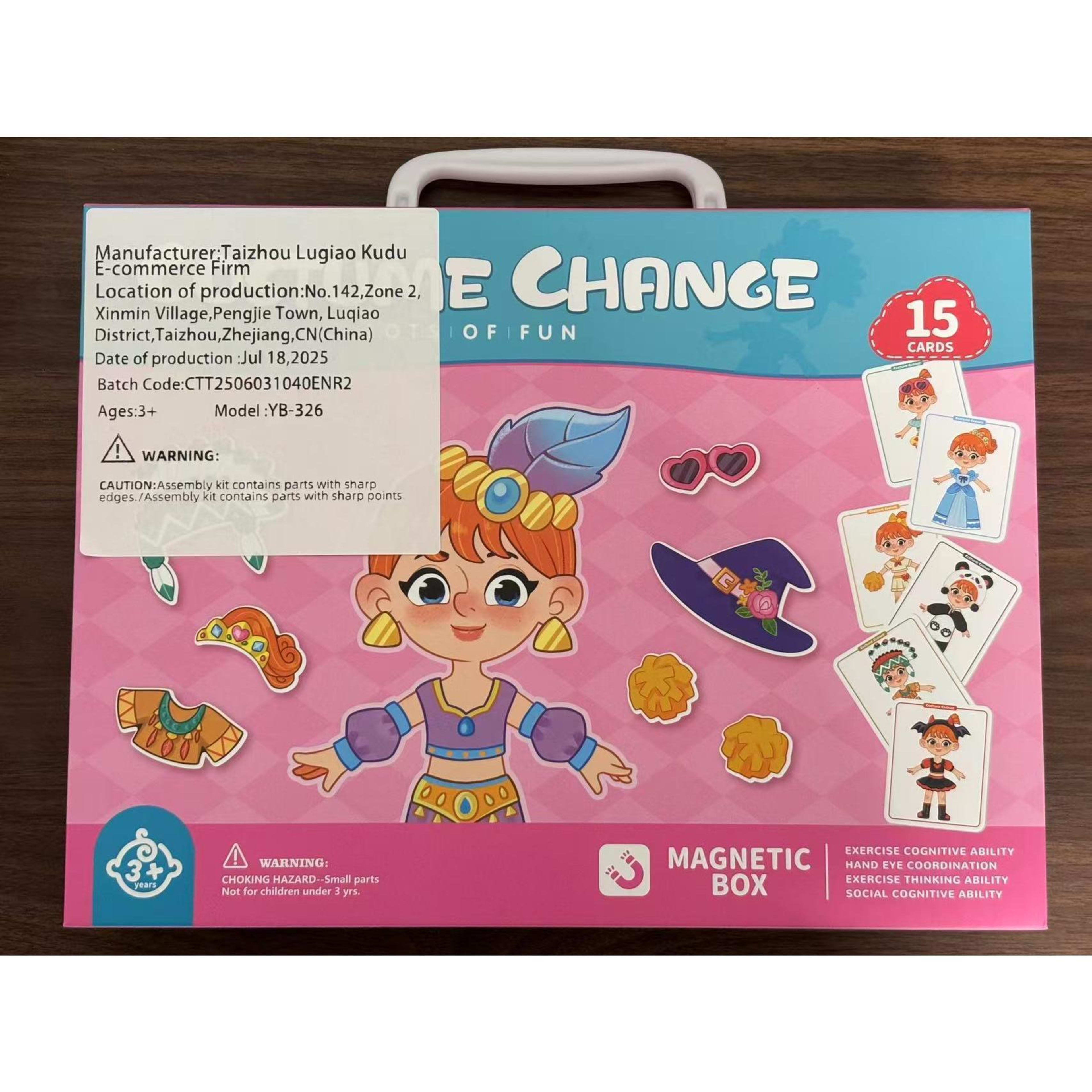Princess Dress-Up Puzzle Toy Portable Magnetic Case With 10 Cards And 29 Puzzle Pieces Educational Dress-Up Toy For Chil