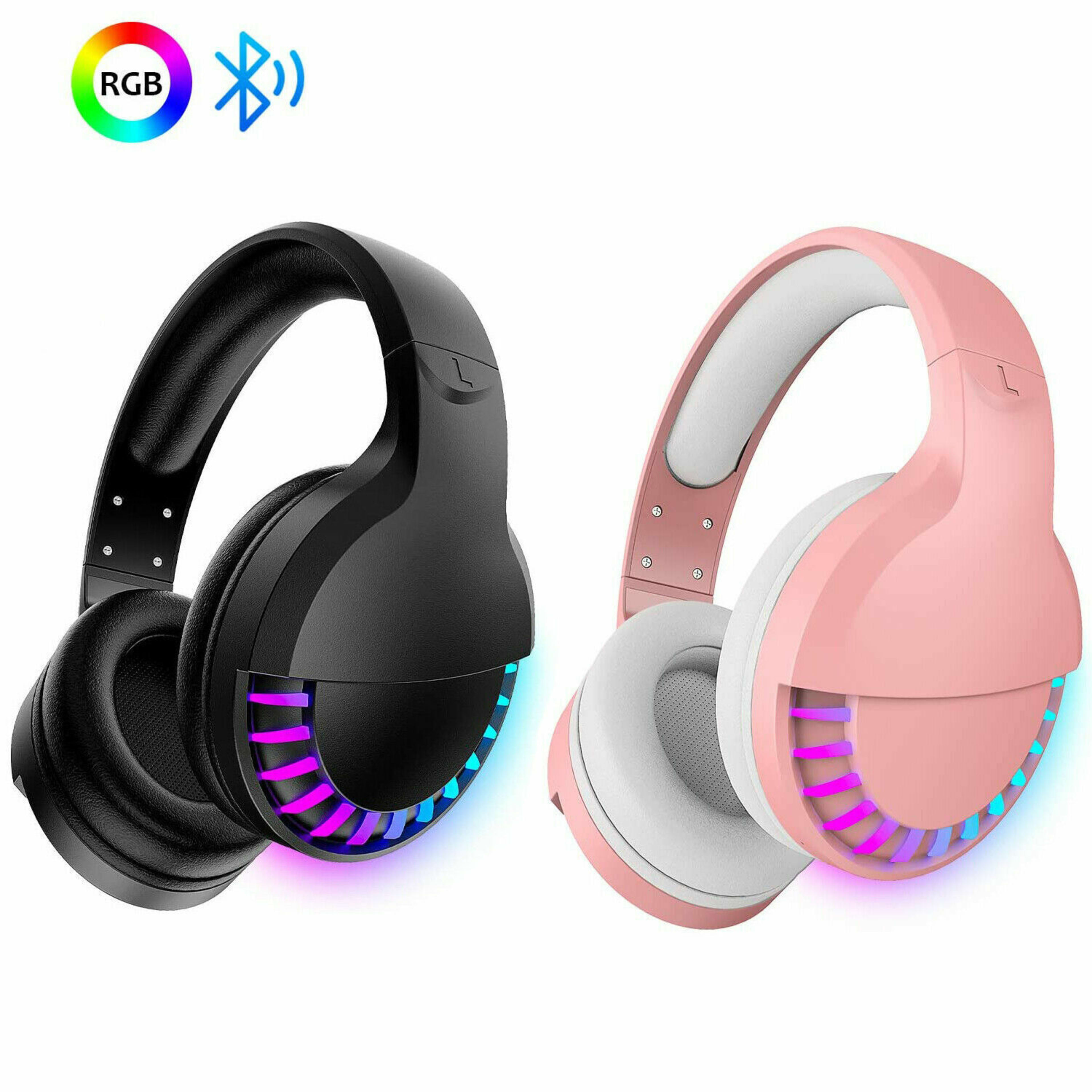 AU Wireless Bluetooth Gaming Headset Headphones Stereo For Laptop PC Phones Ipad 7