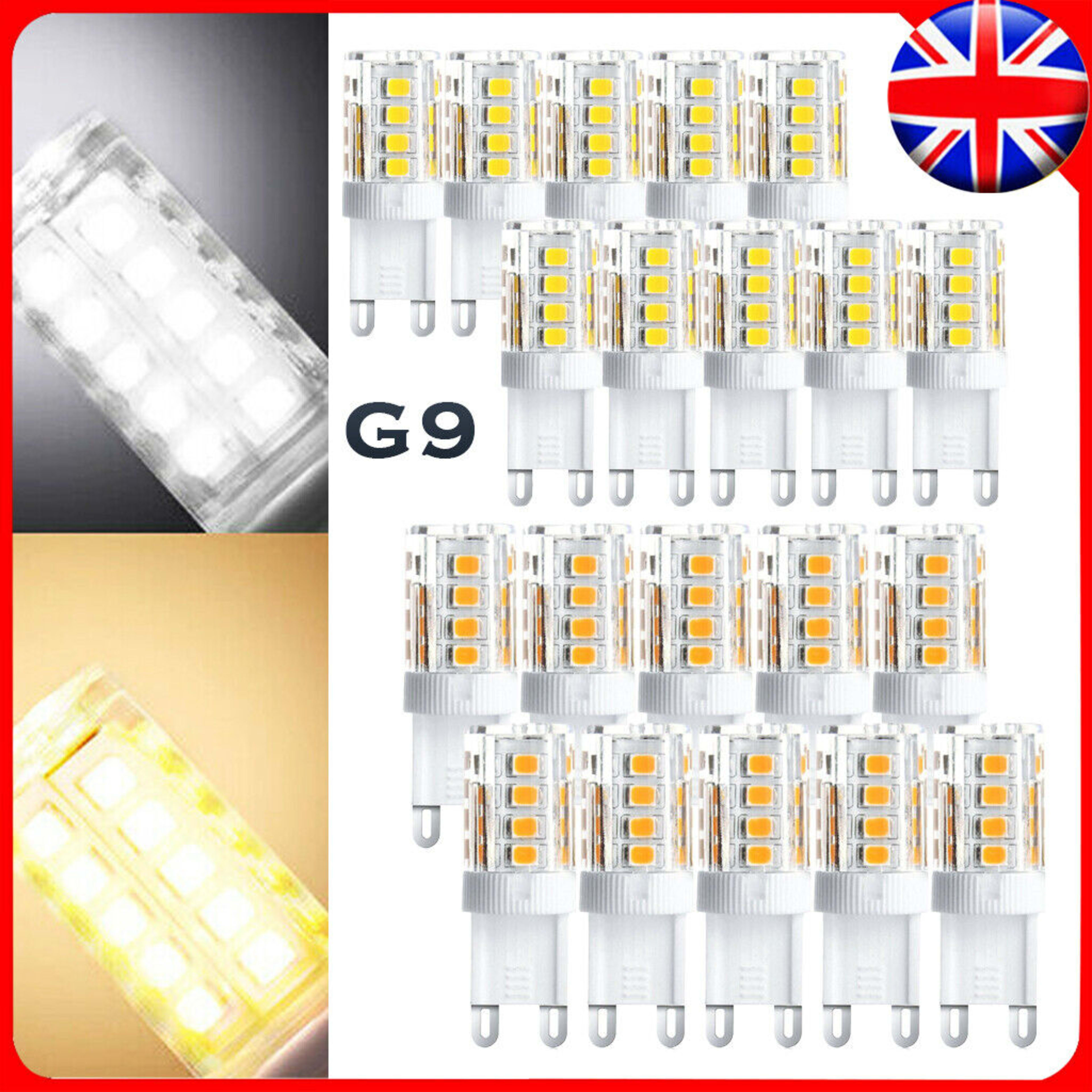 10 X G9 LED BULB 5W COOL WHITE CAPSULE LAMP REPLACE 40W HALOGEN LIGHT BULBS 230V 8
