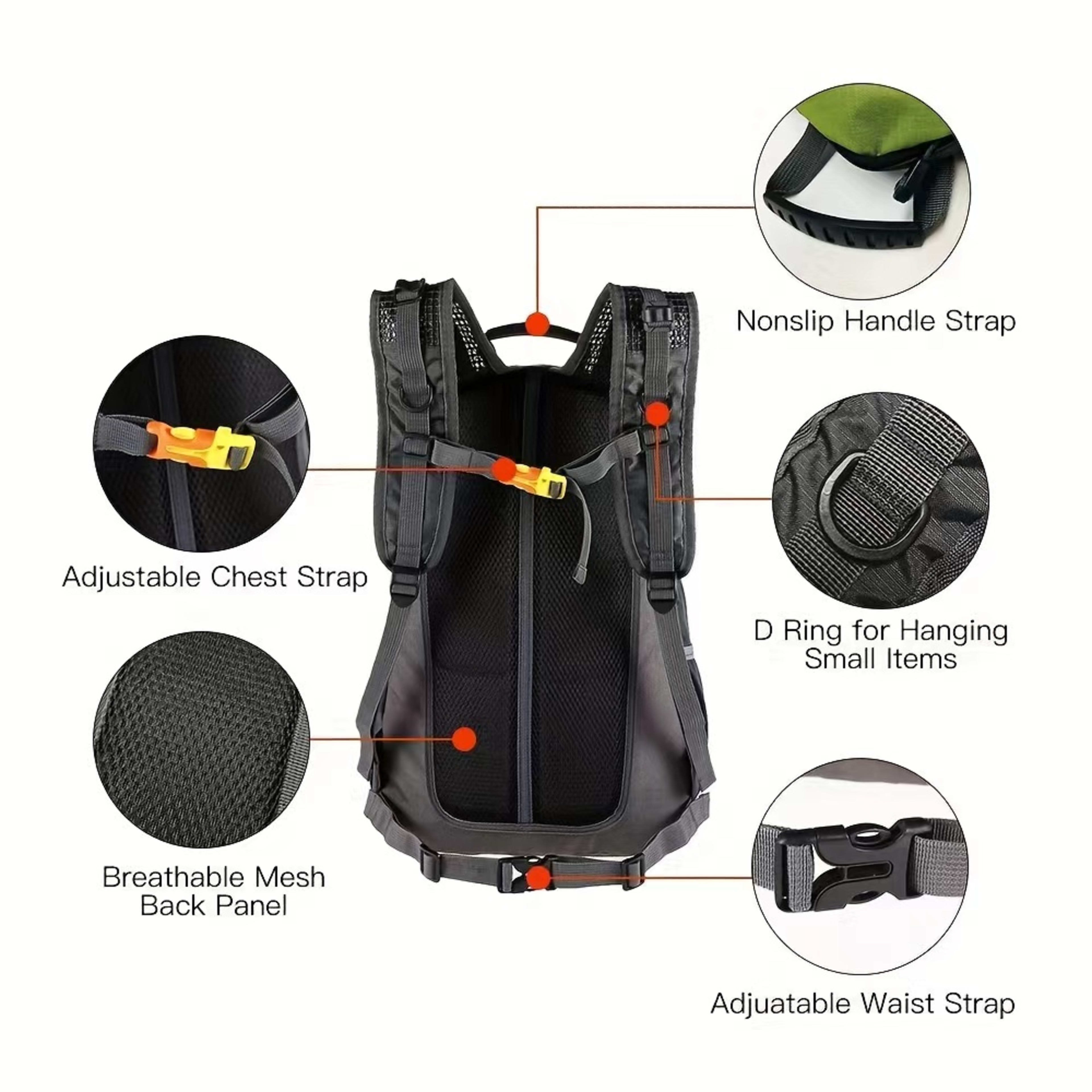 LED Cycling Backpack With Turn Signal Lights, Featuring Wireless Remote Control Smart LED Lights, USB Rechargeable For E 4