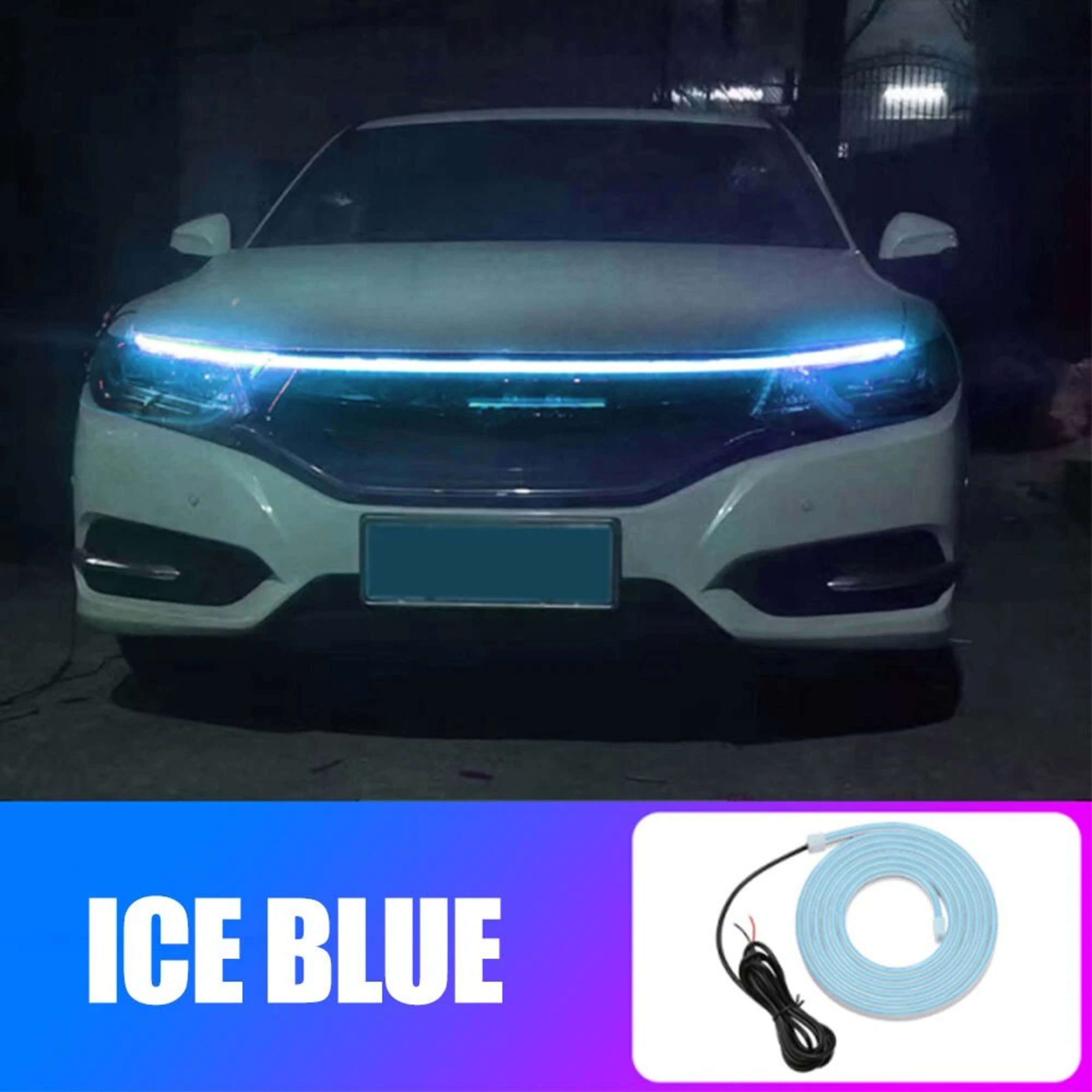 180cm 12V Car Waterproof Front Hood LED Daytime Running Decorative Flexible Light Strip For Car, Truck, SUV 4