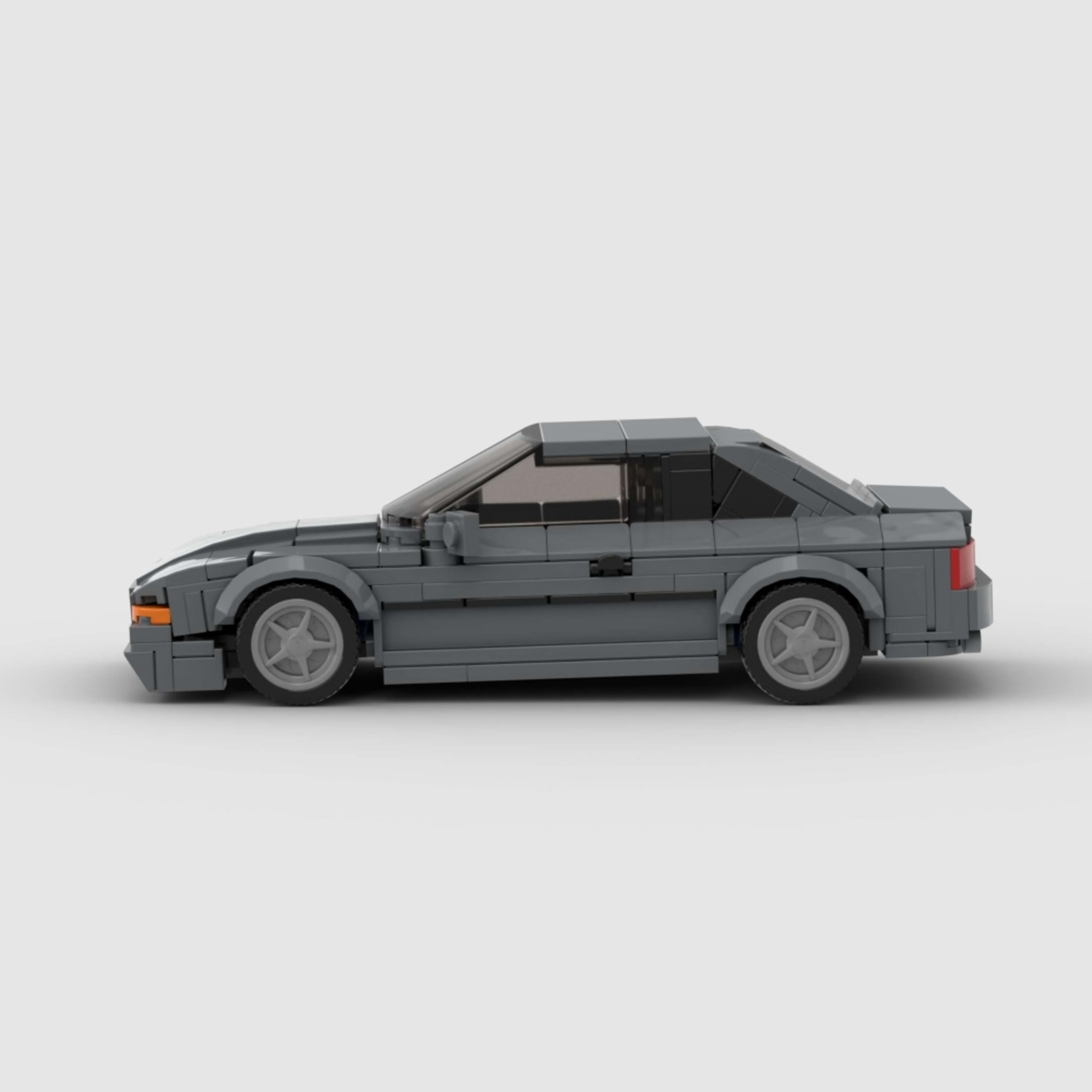 337PCS Gray Classic Sports Car Building Blocks, Retro Coupe Vehicle Model Kit Toy For Kids And Adults,Collectible Car Gi 4