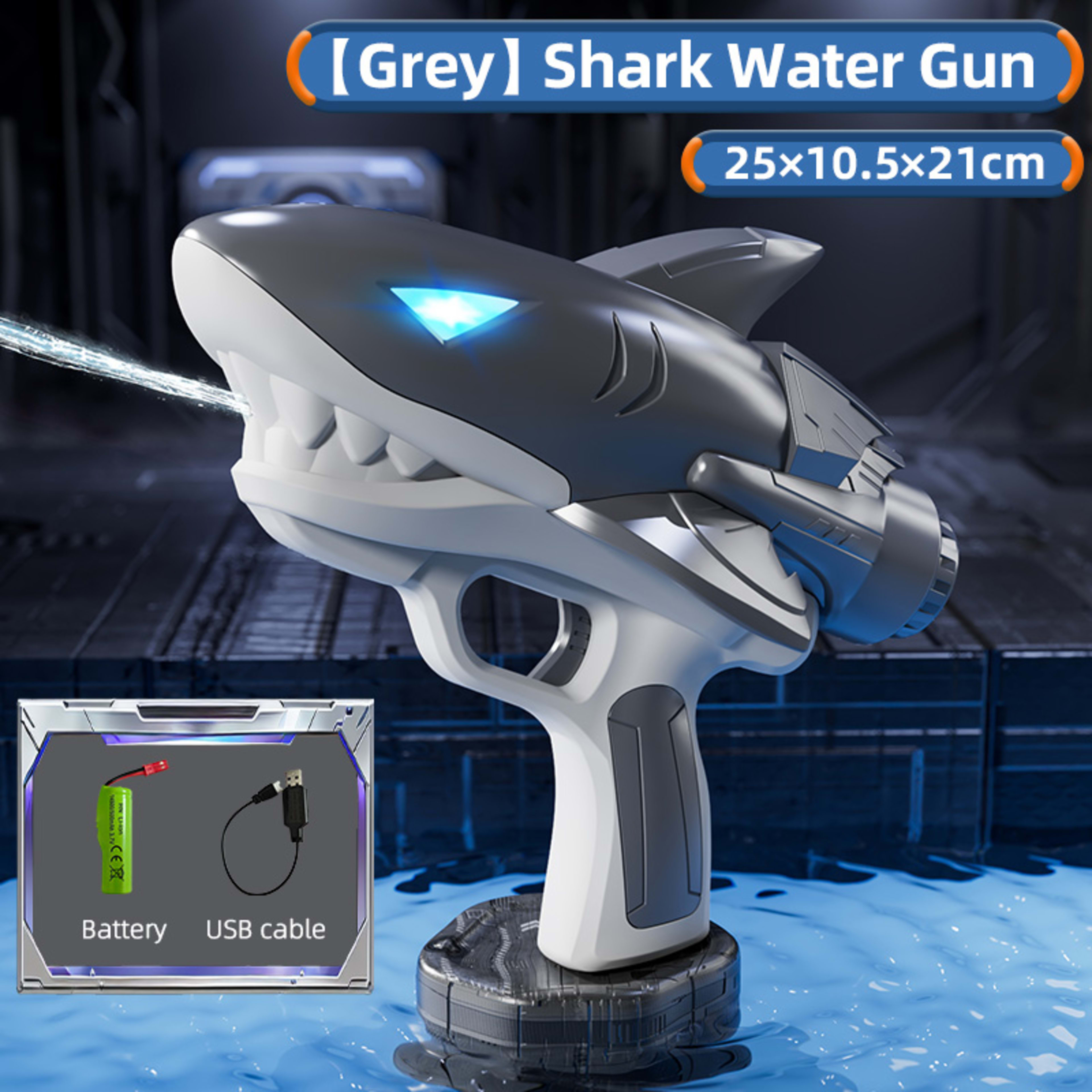 Shark Water Gun SYSQ-Gray,Blue 7