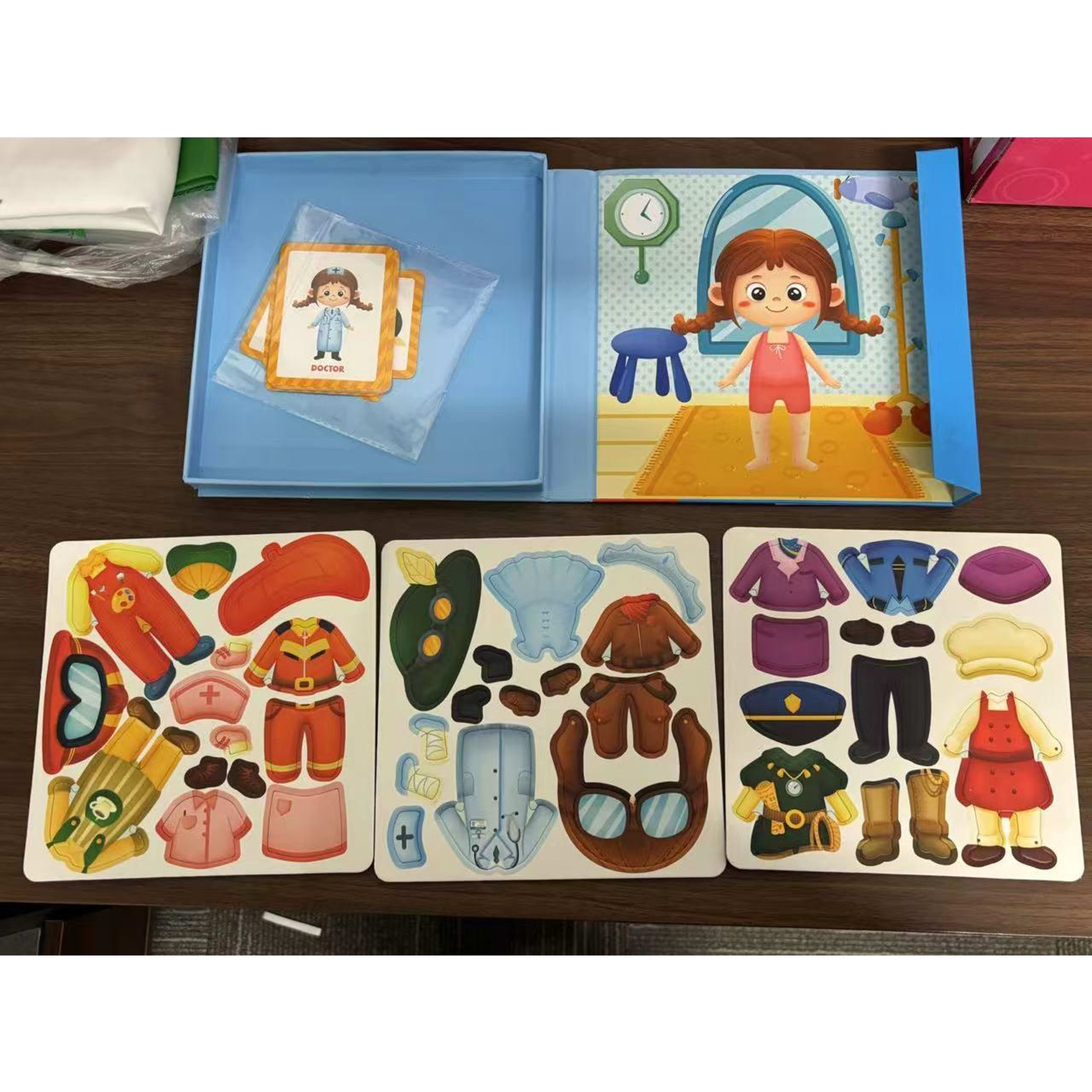 Princess Dress-Up Puzzle Toy Portable Magnetic Case With 10 Cards And 29 Puzzle Pieces Educational Dress-Up Toy For Chil 7