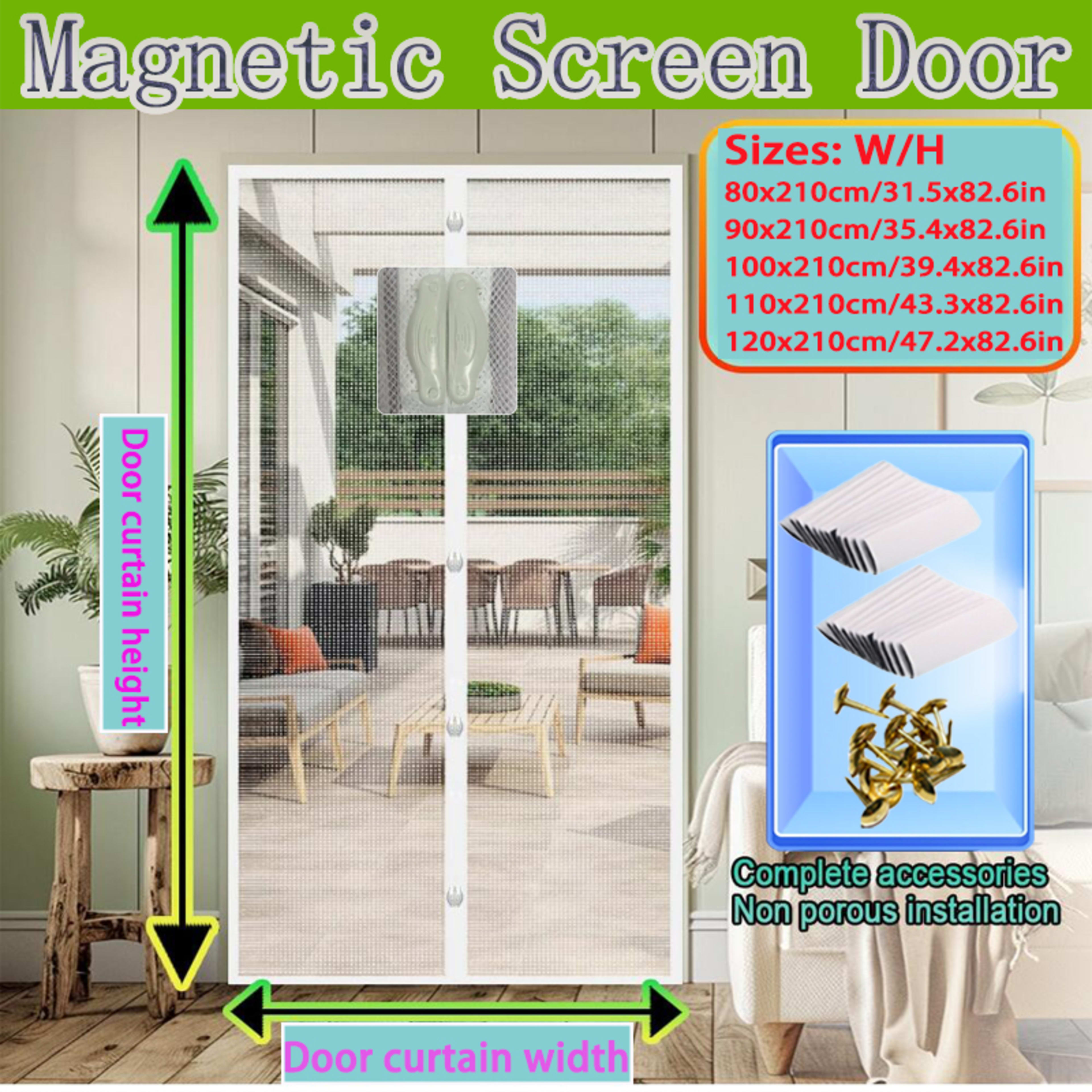 Magnetic Mosquito-proof Door Curtain, Summer Upgraded Screen Window, No Need To Drill, Mesh Curtain - Keeps Insects Out