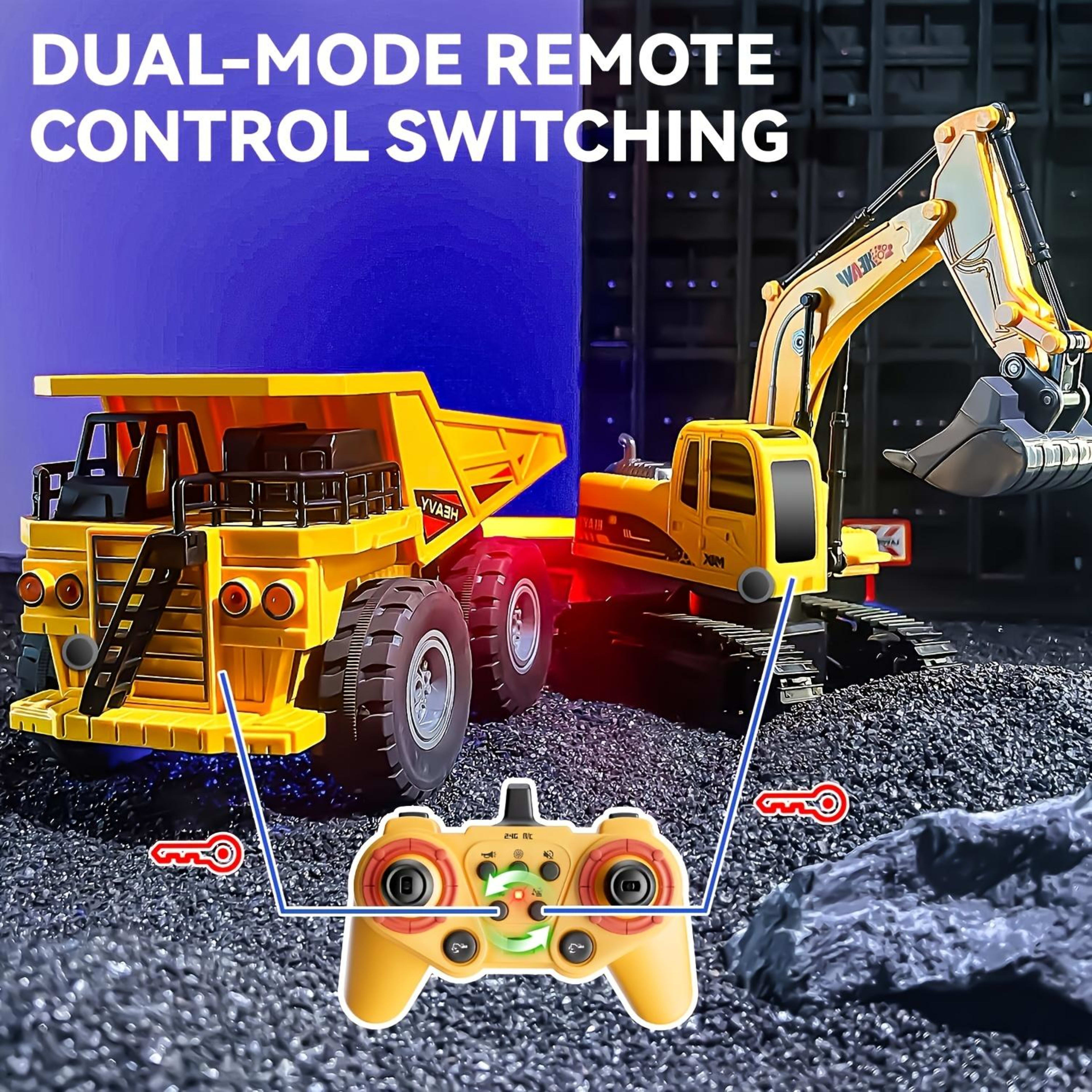 Remote Control Excavator Construction Vehicle Set  Educational Construction Toy For Children 14
