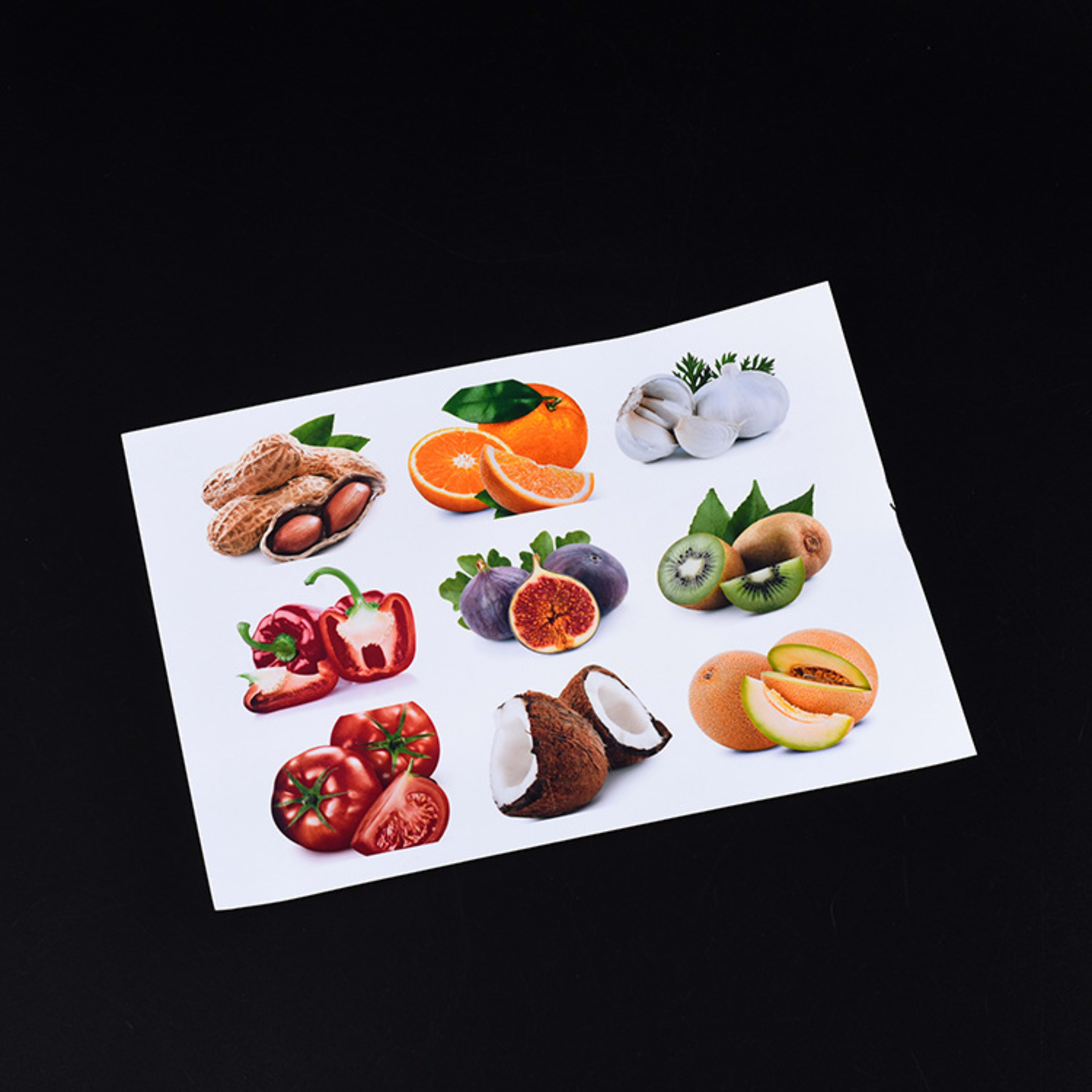 Matte Black PVC Self-adhesive Printing Label Material Matte Sticker A4 6
