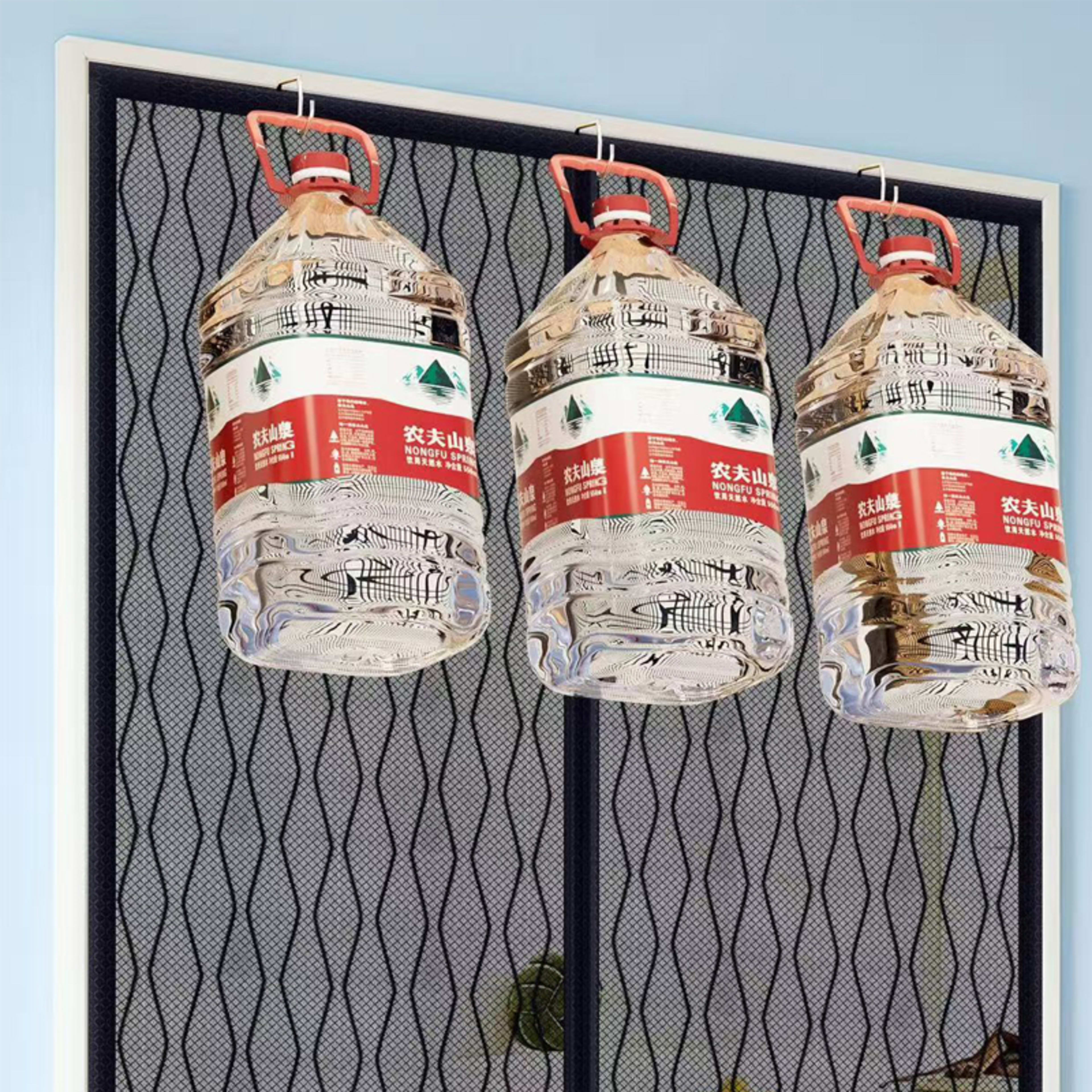 A Magnetic Mosquito-proof Door Curtain With Fine Vertical Wavy Mesh Material That Effectively Keeps Mosquitoes Away Whil 2