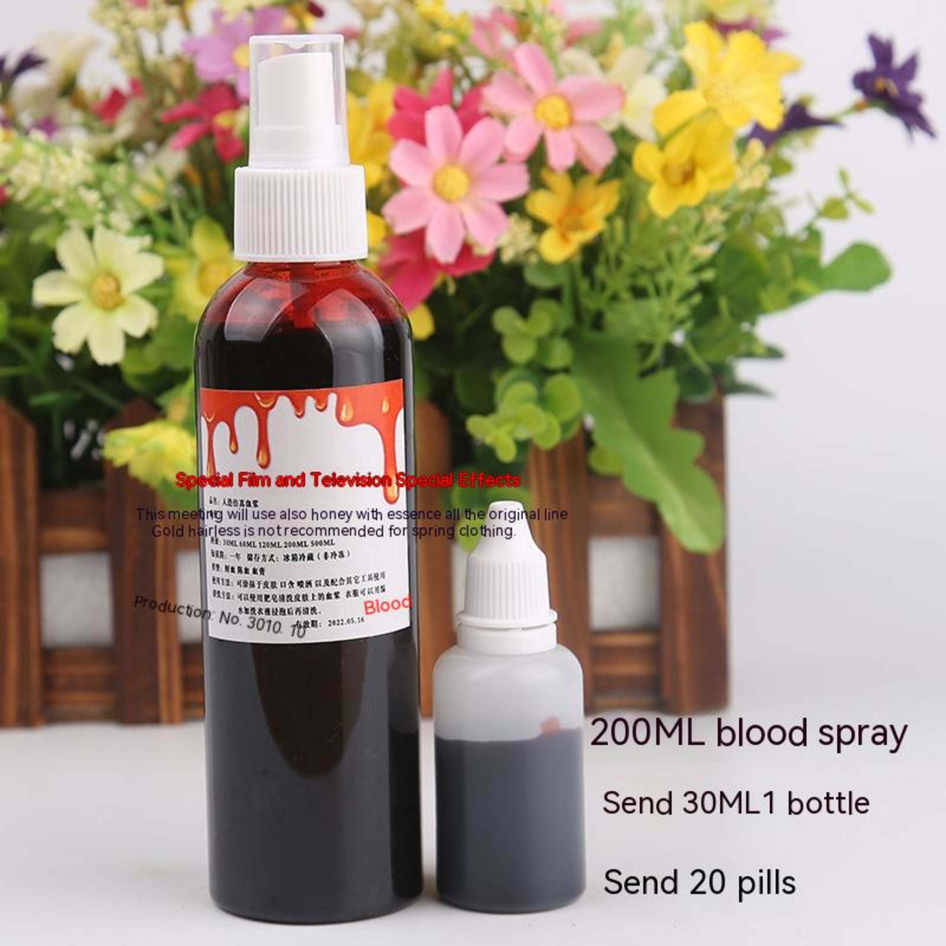 Halloween Decoration Plasma Fake Blood Capsule Simulation Props 5