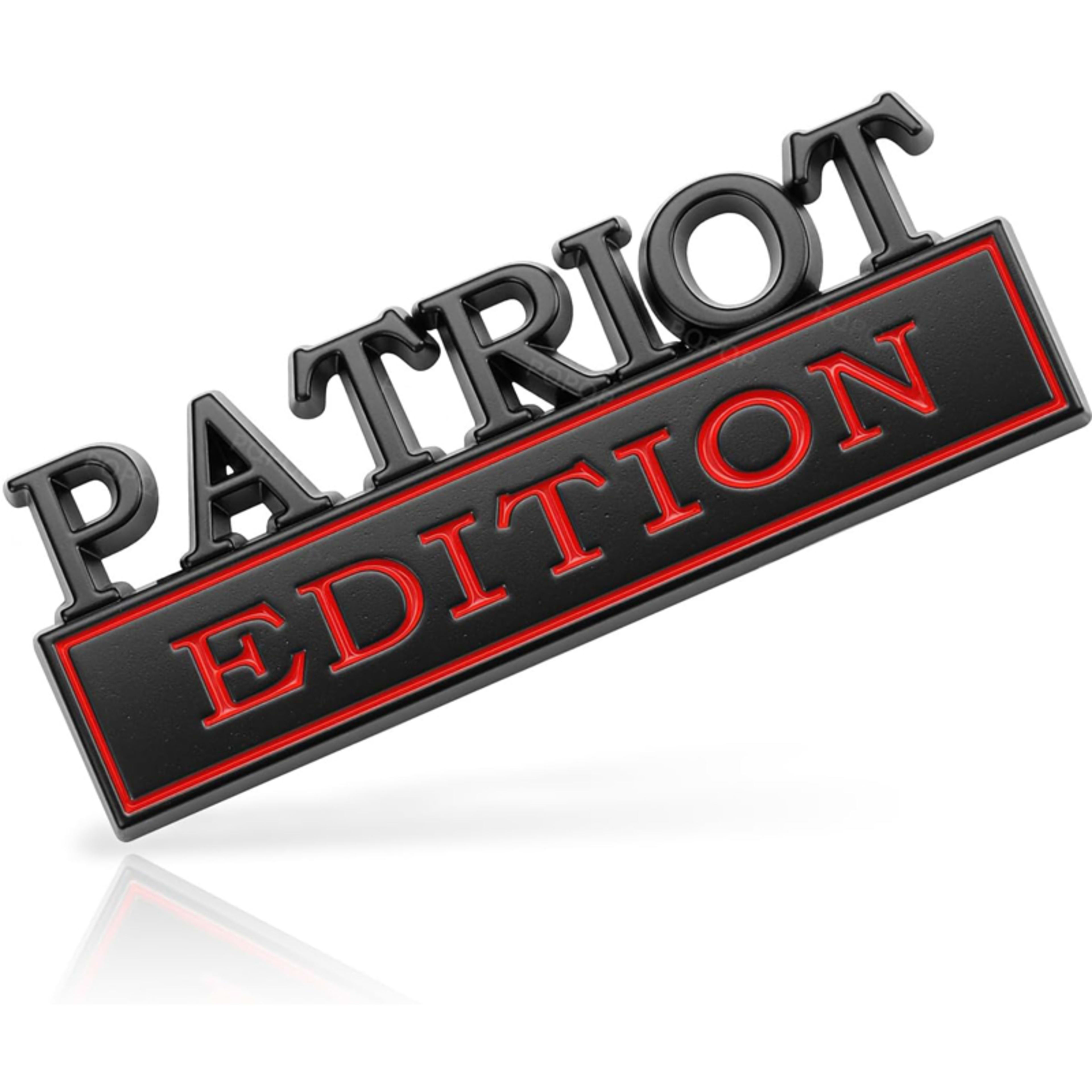 2pcs Patriot Edition Emblems, Emblem 3D Badge Decal Car Truck SUV,Refrigerator Sticker,Window Display Stickers,Bicycles, 6