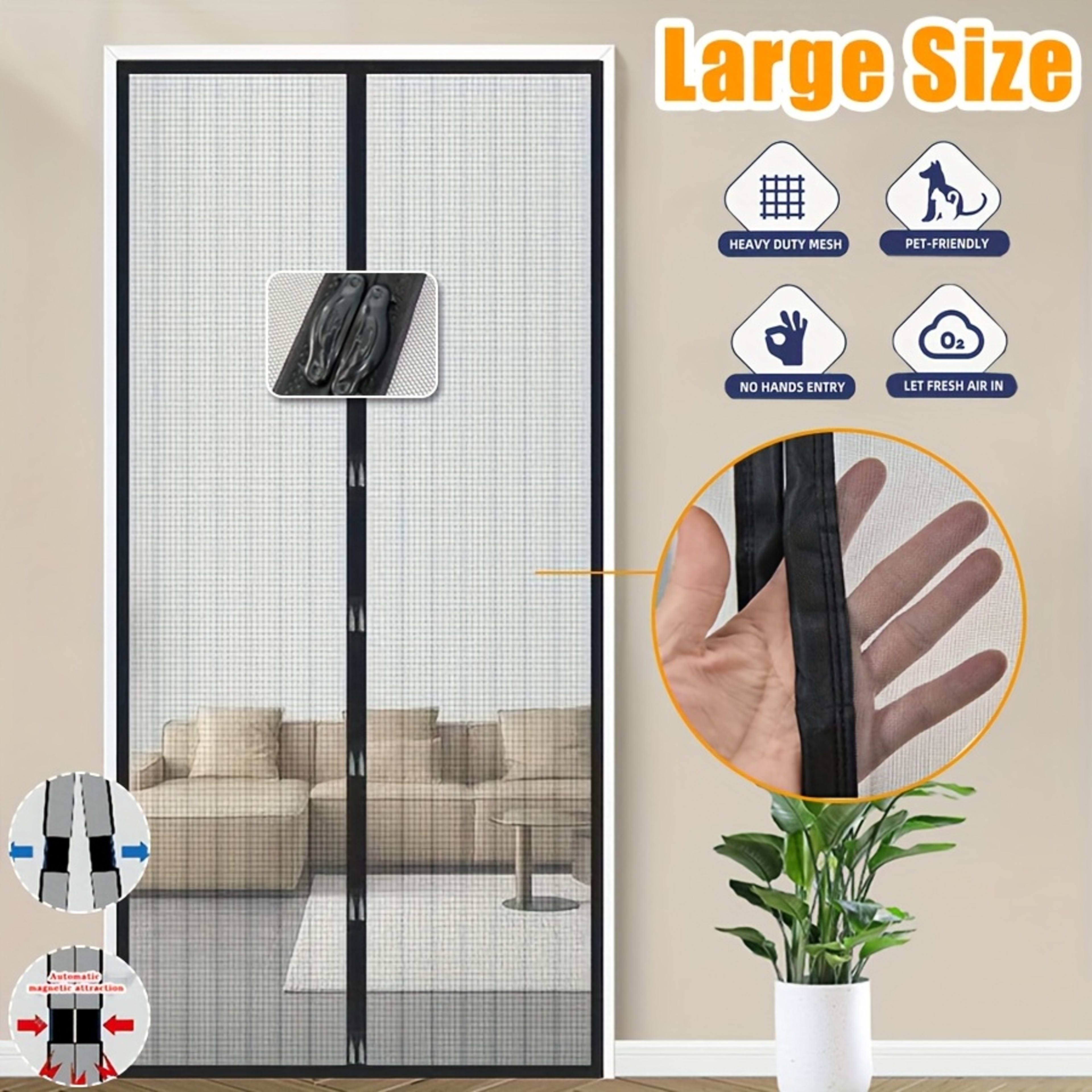 Automatic Self Closing Magnetic Screen Door  Heavy Duty Magnetic Closure, No Drilling Required, Suitable For Indoor Outd 7