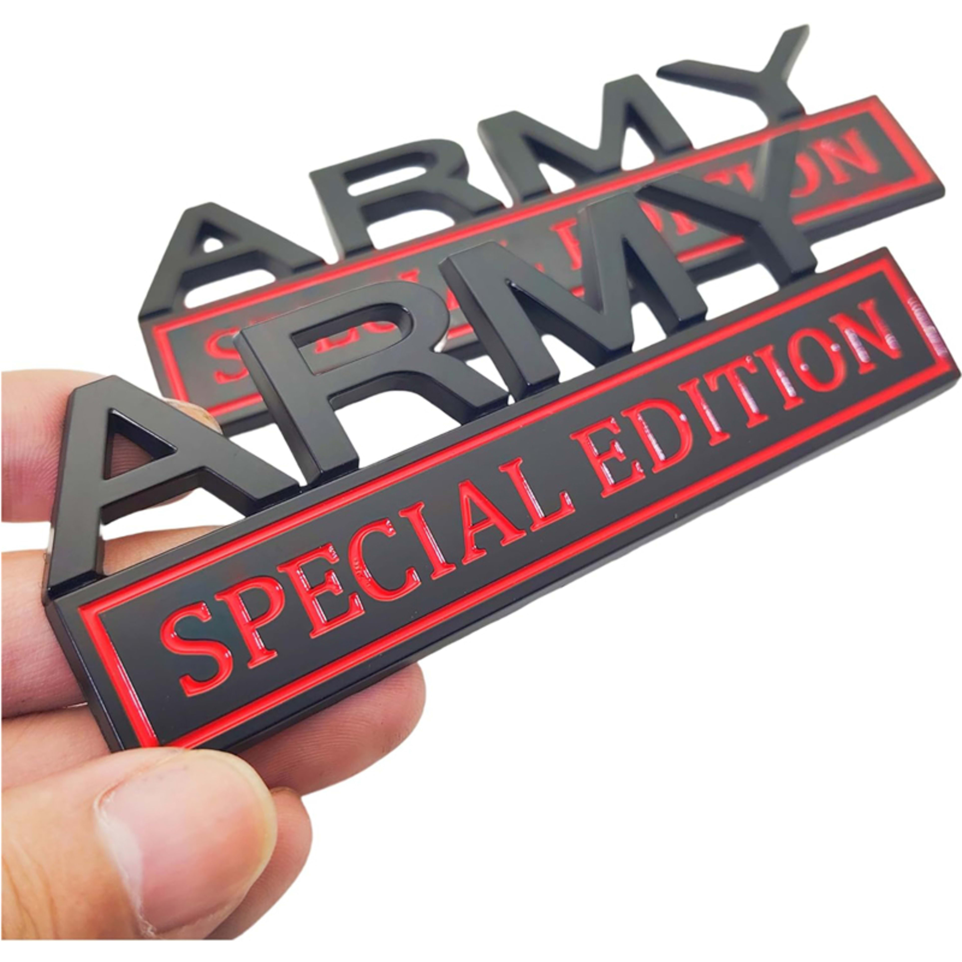 2pack Army Special Edition Emblems, Army Car Emblem 3D Badge Decal Car Truck SUV,Refrigerator Sticker,Window Display Sti 12