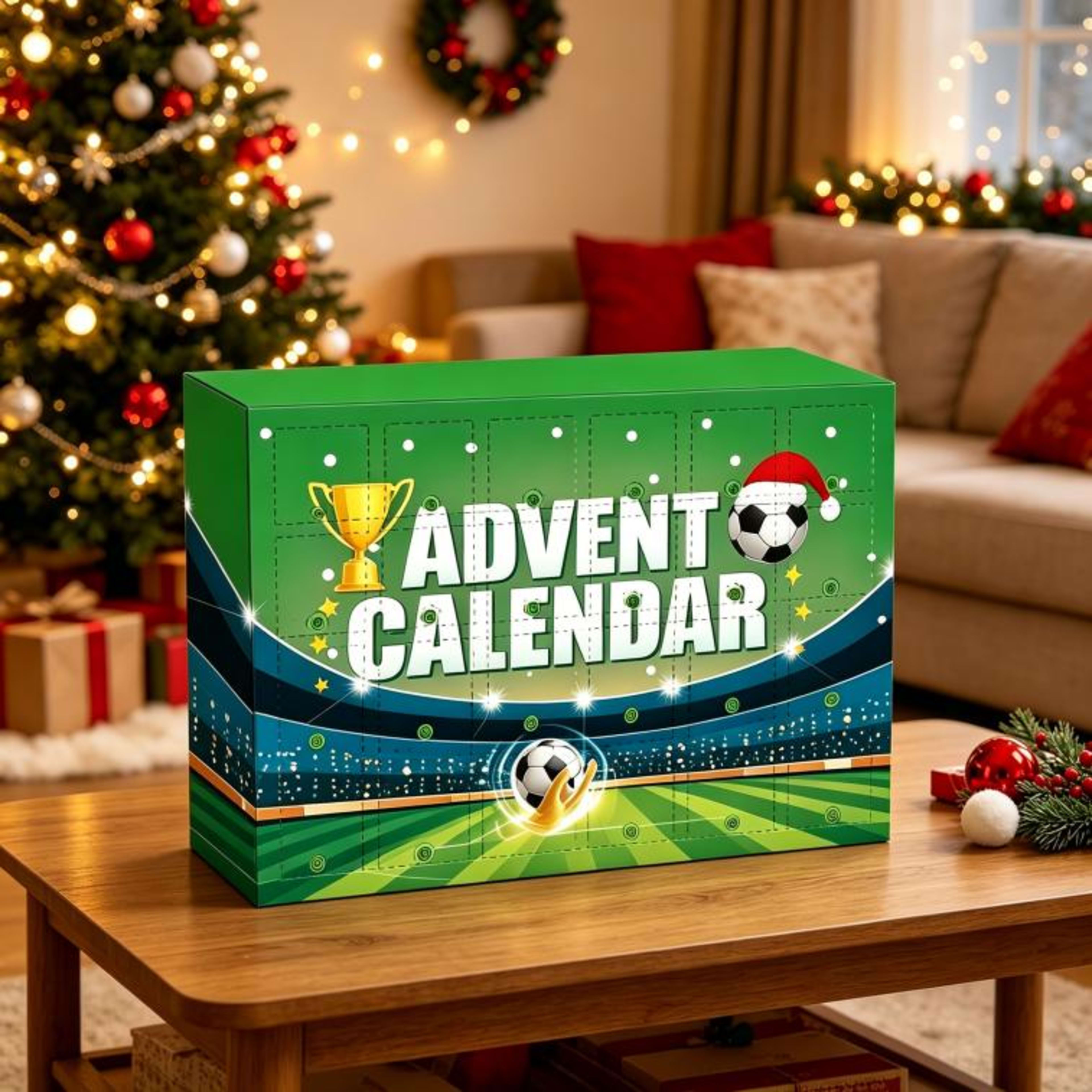 Football World Cup Advent Calendar 2026, 24 Days Countdown Blind Box With Mini Soccer Toys, Players, Trophies, Medals &  4