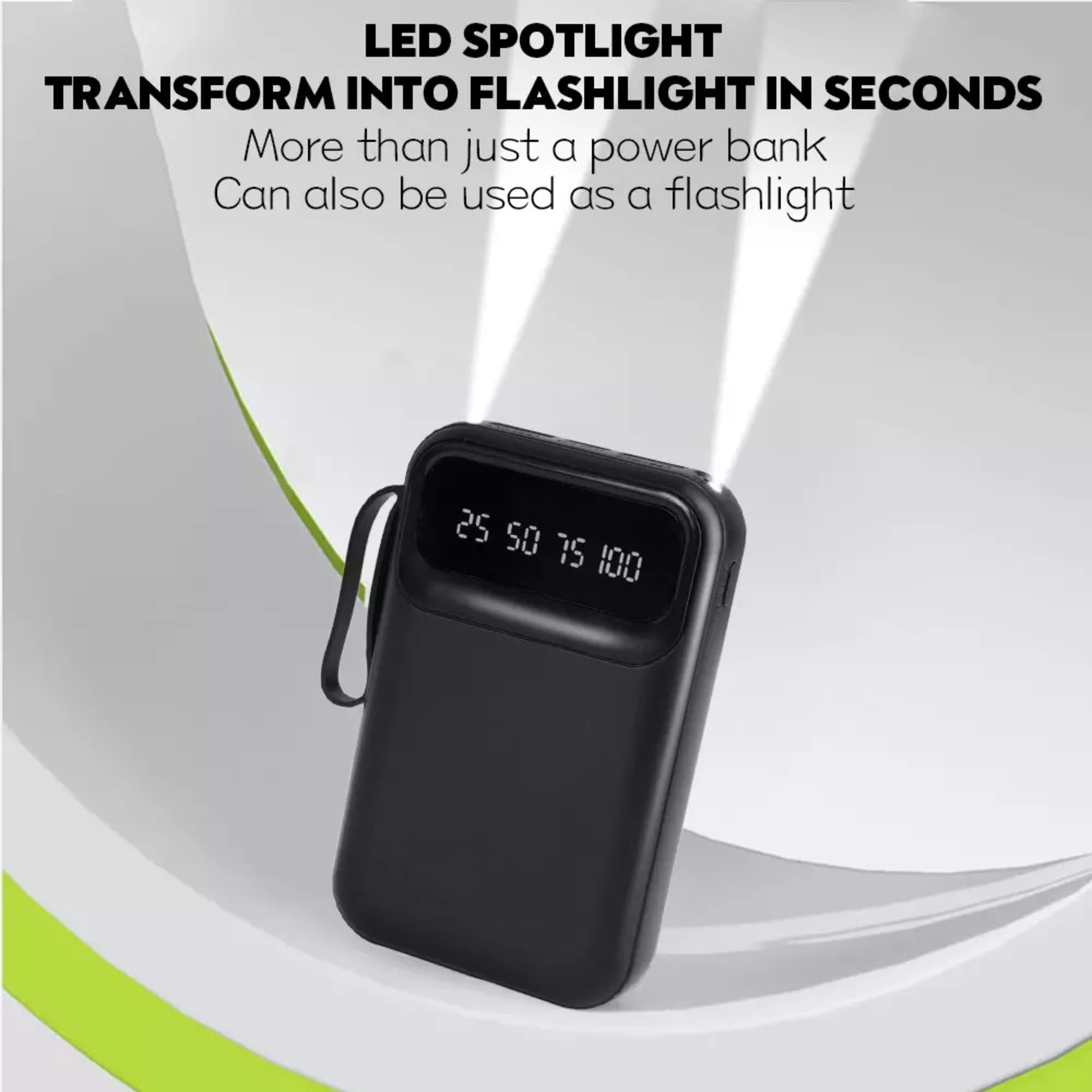 3o000mAh Power Bank, Fast USB Charger, External Battery For Mobile Phones DE 9