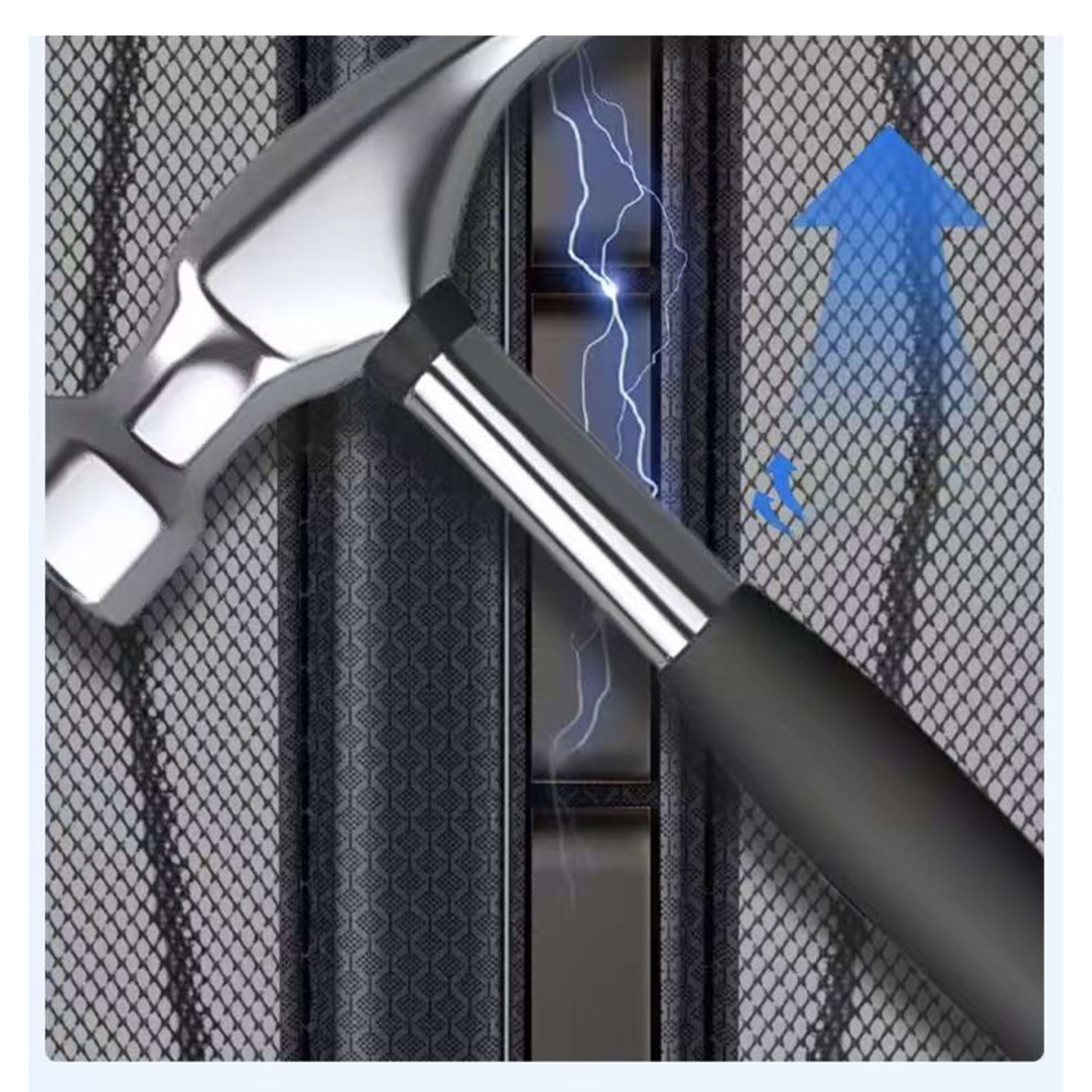 A Magnetic Mosquito-proof Door Curtain With Fine Vertical Wavy Mesh Material That Effectively Keeps Mosquitoes Away Whil 5