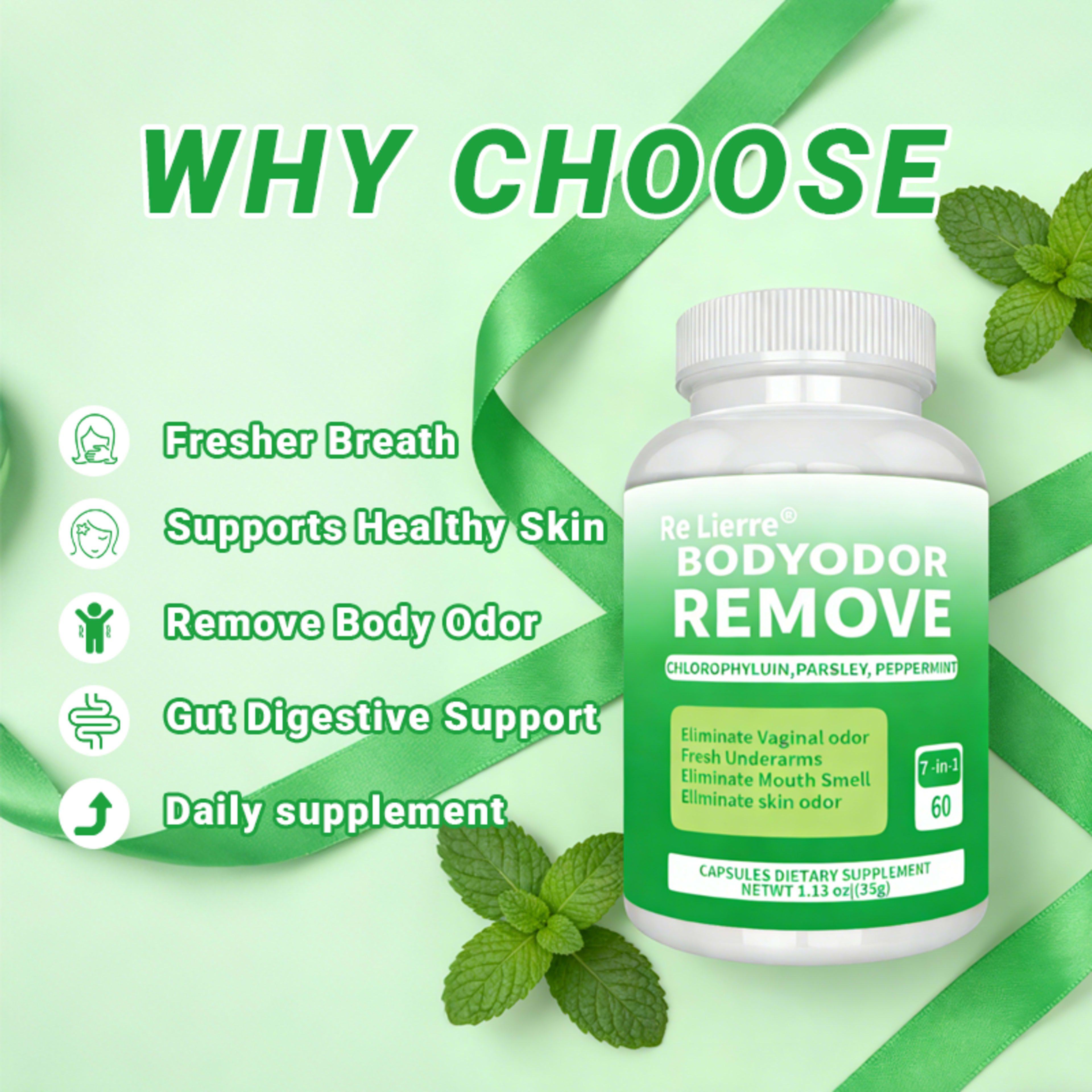 Chlorophyll Odor-reducing Supplement 3